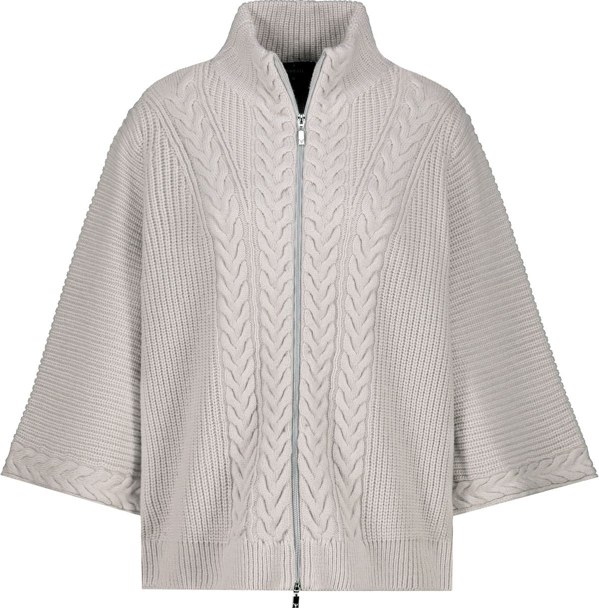 Monari – Monari Damen Strickjacke mit weiten Ärmeln in Beige