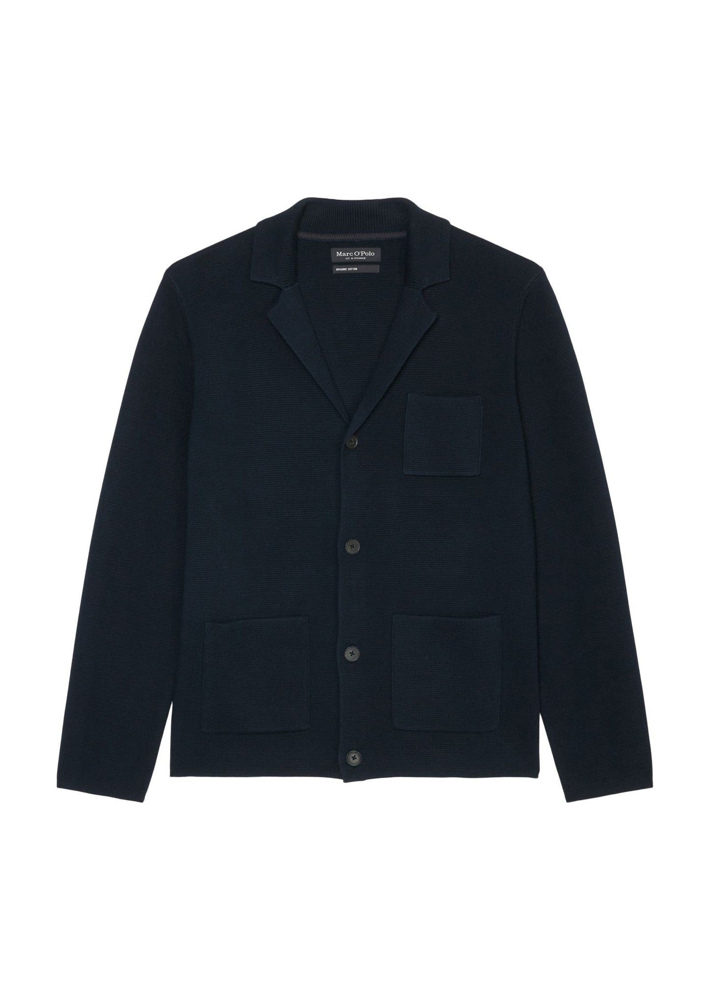 Marc O'Polo Herren Stricksakko blau