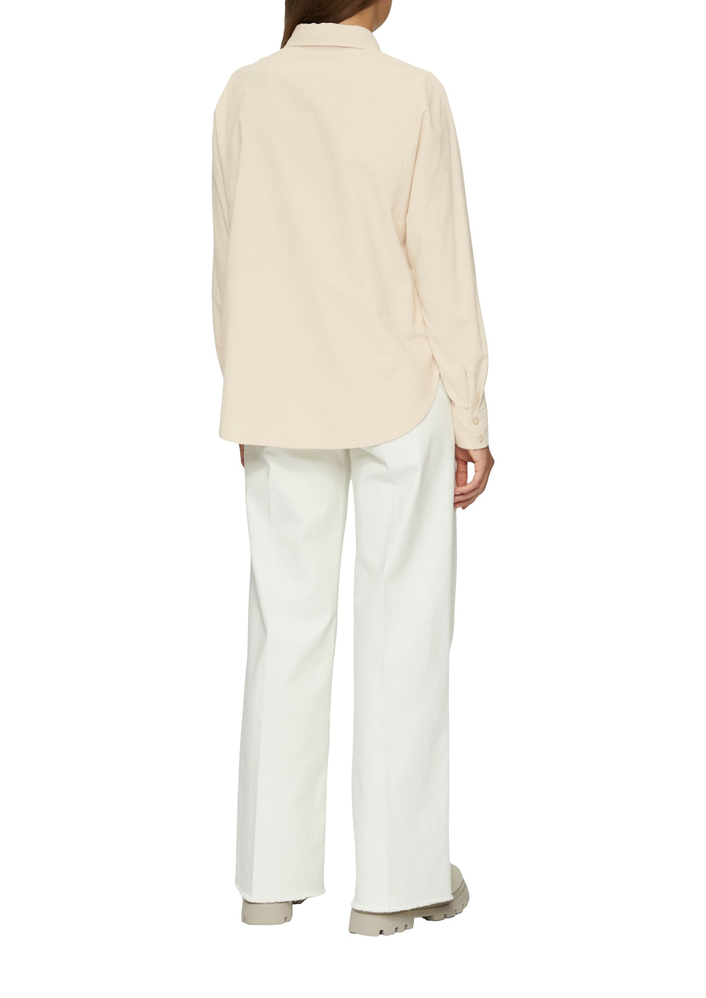 s. Oliver Damen Cordhemd beige