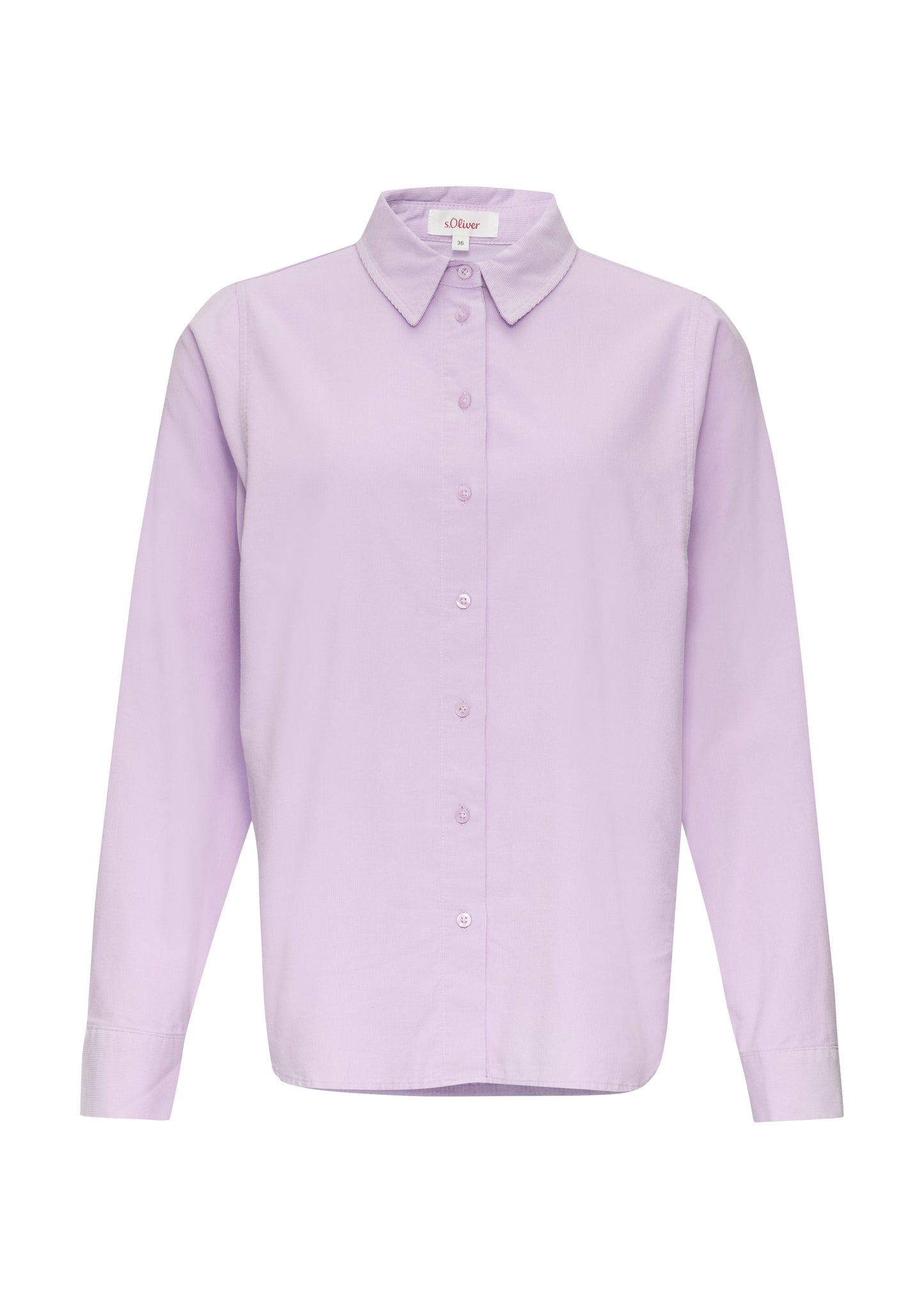 s. Oliver Damen Cordhemd violett