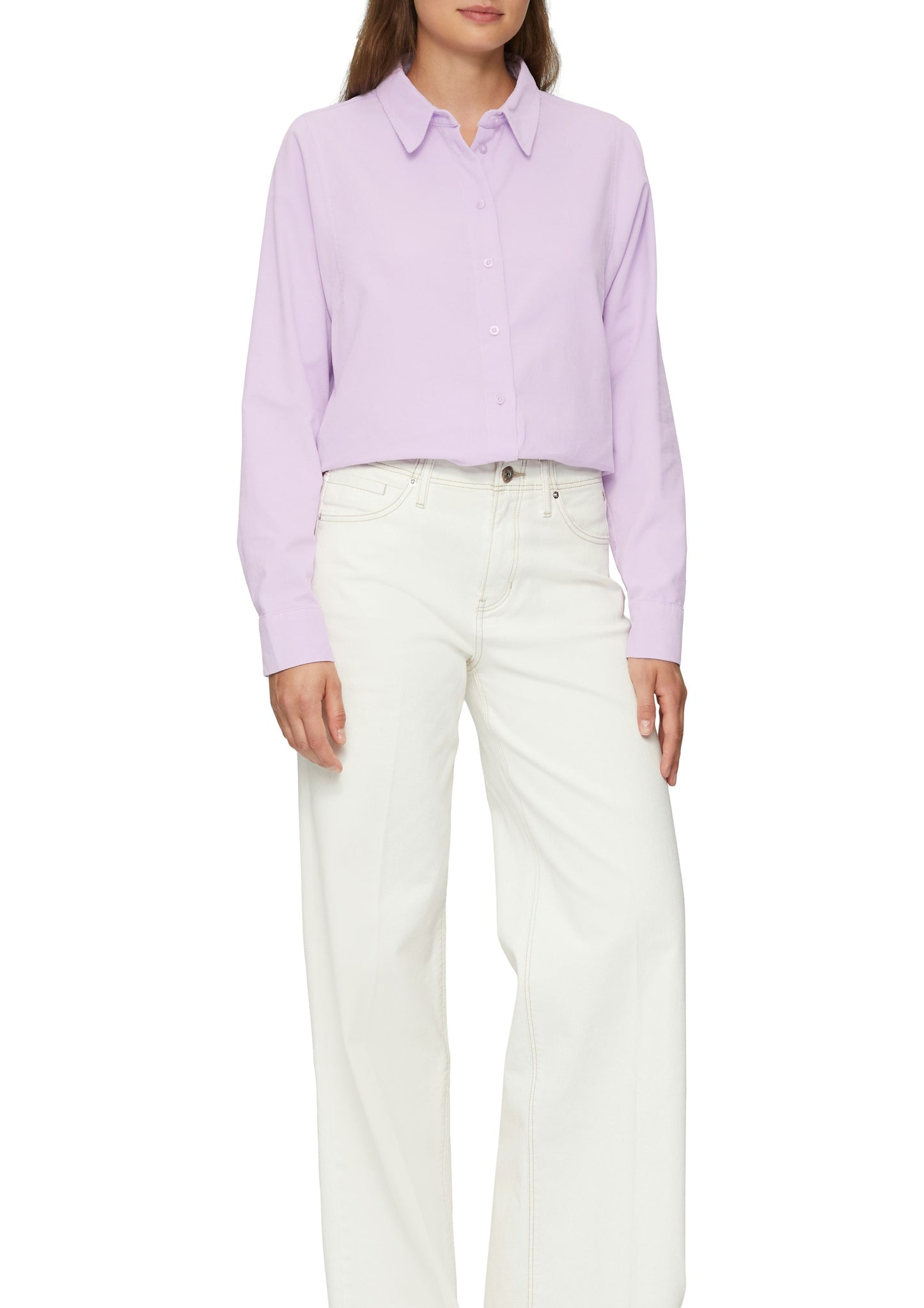 s. Oliver Damen Cordhemd violett
