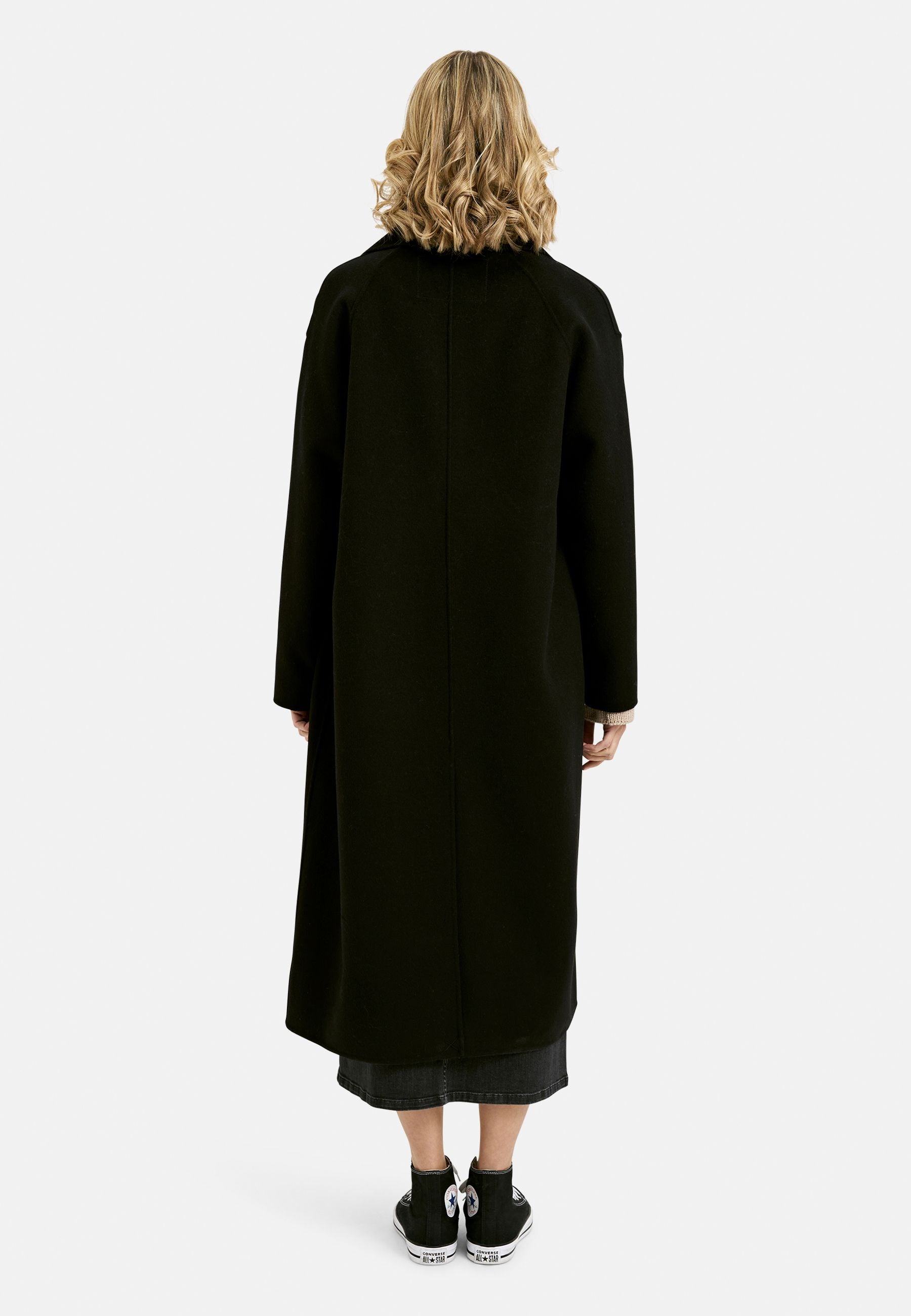 Smith&Soul Damen Wollmantel schwarz