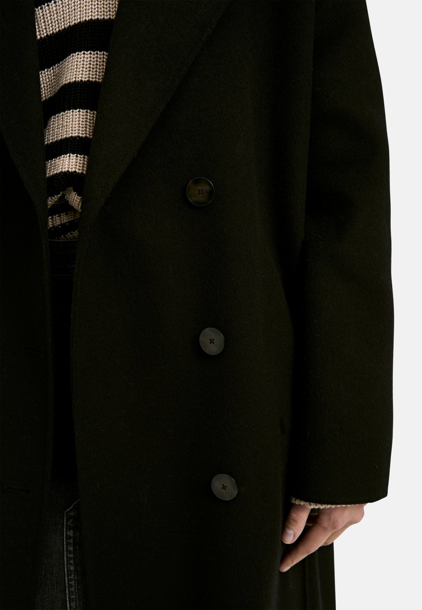 Smith&Soul Damen Wollmantel schwarz