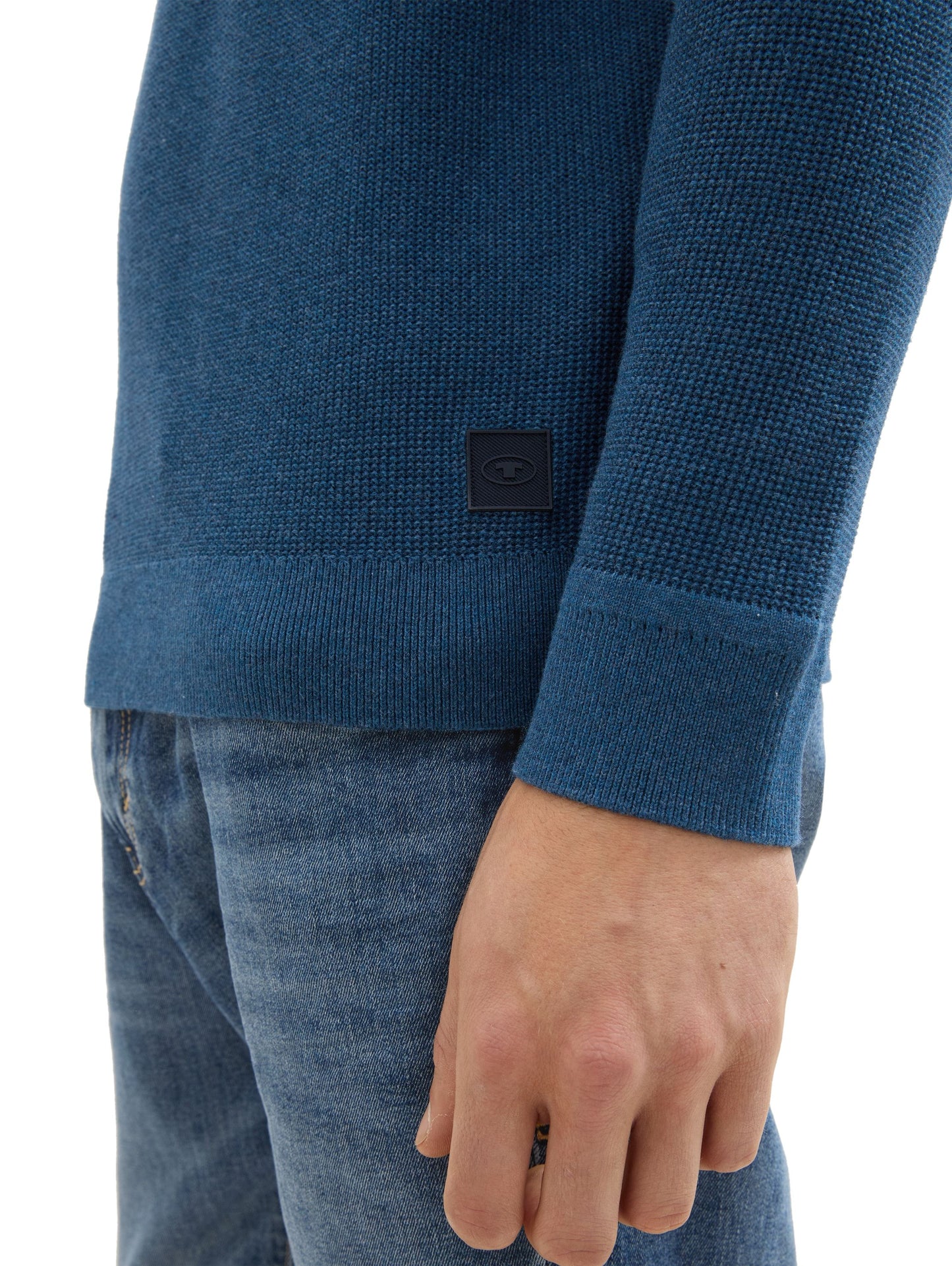 Tom Tailor – Tom Tailor Herren Strukturierter Rundhalspullover