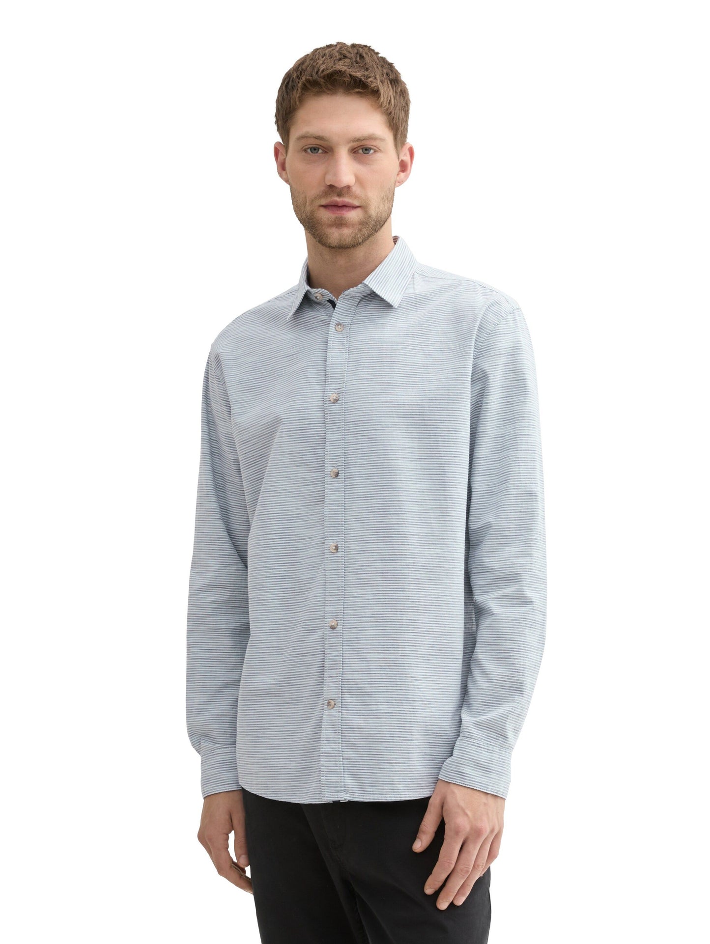 Tom Tailor Herren Hemd blau