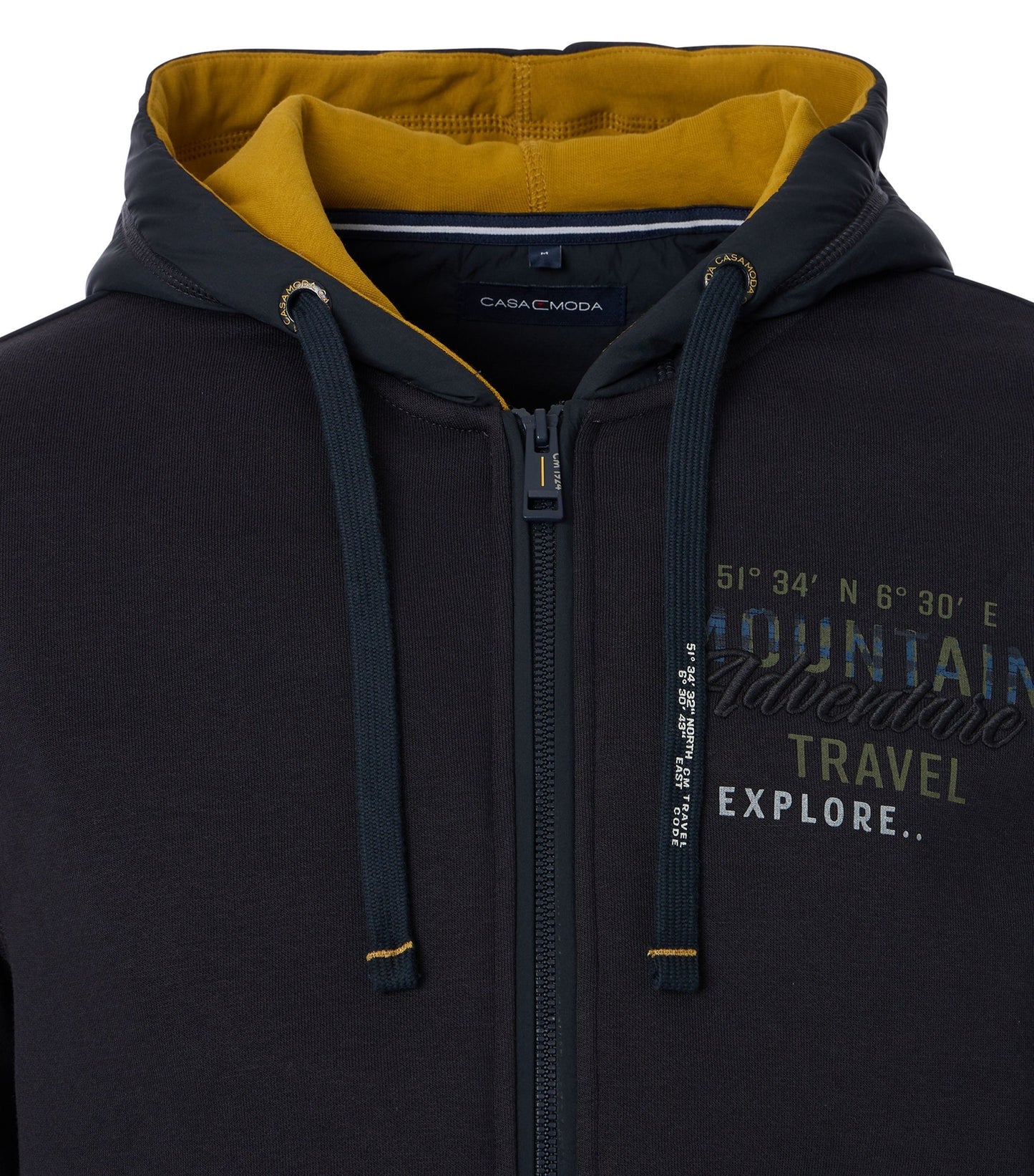 Casa Moda Herren Sweatjacke blau