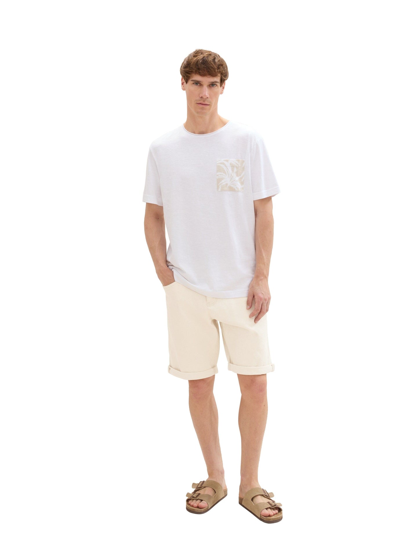 Tom Tailor Herren T-Shirt weiß