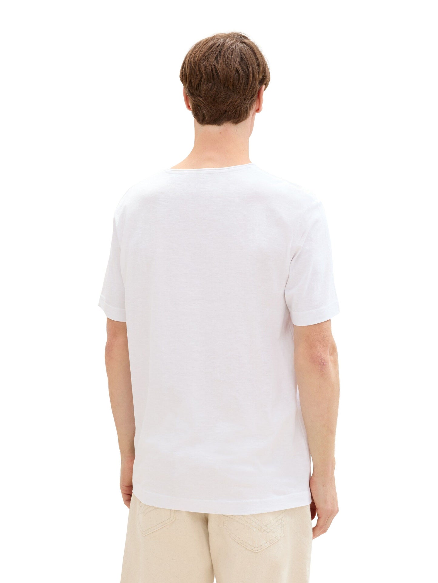Tom Tailor Herren T-Shirt weiß