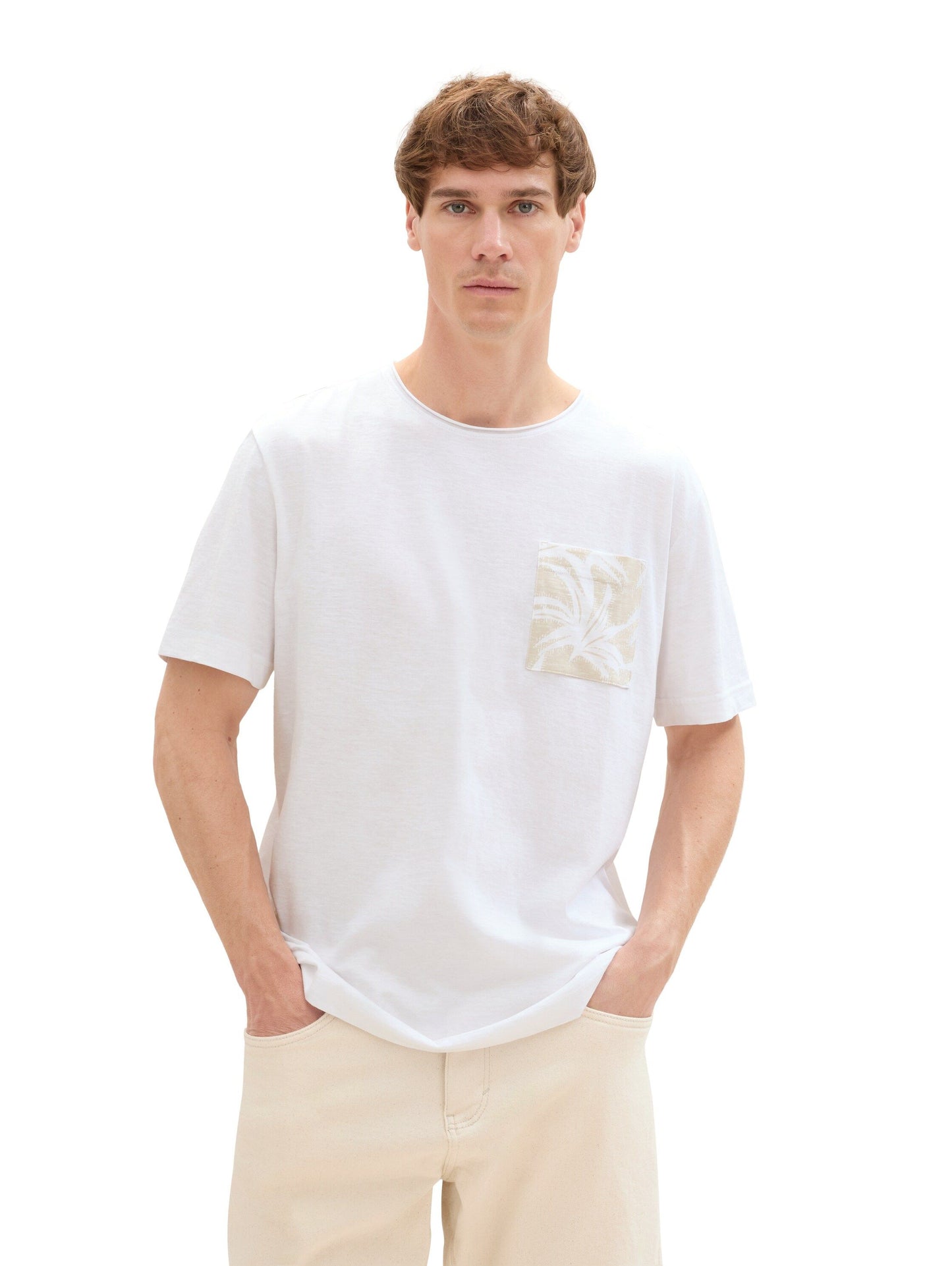 Tom Tailor Herren T-Shirt weiß
