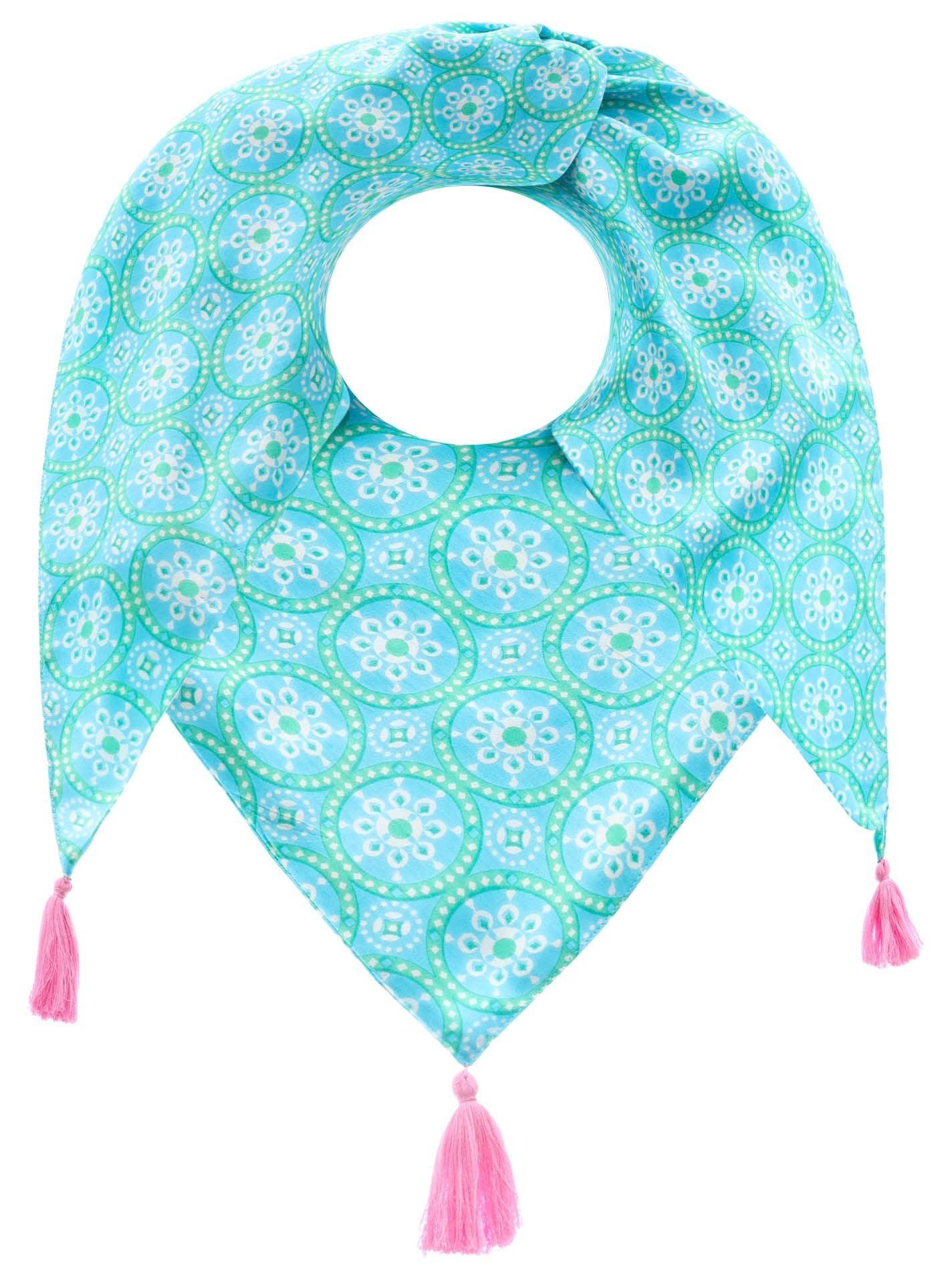 Zwillingsherz Damen Tuch blau