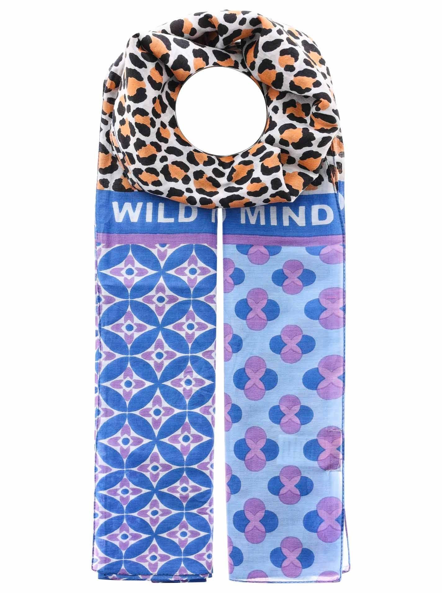Zwillingsherz Damen Tuch blau
