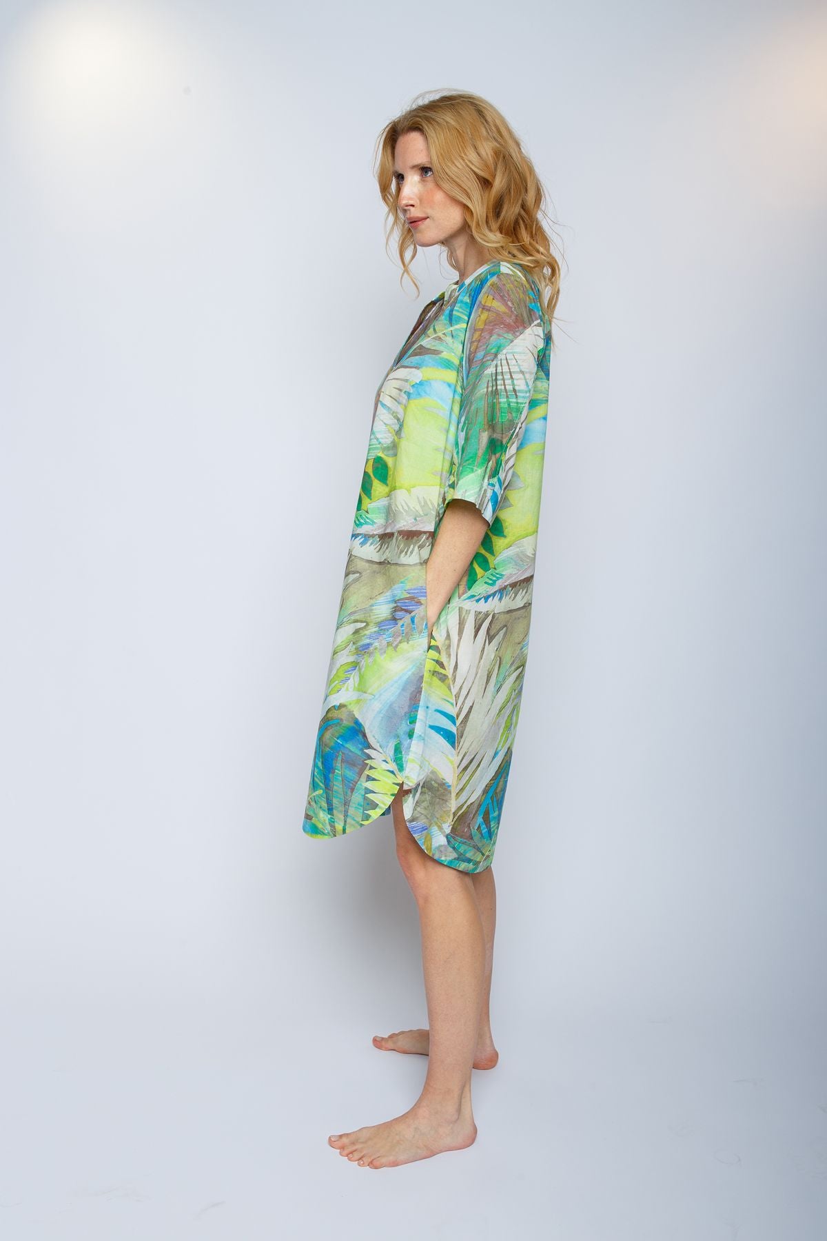 Emily van den Bergh Damen Kleid grün
