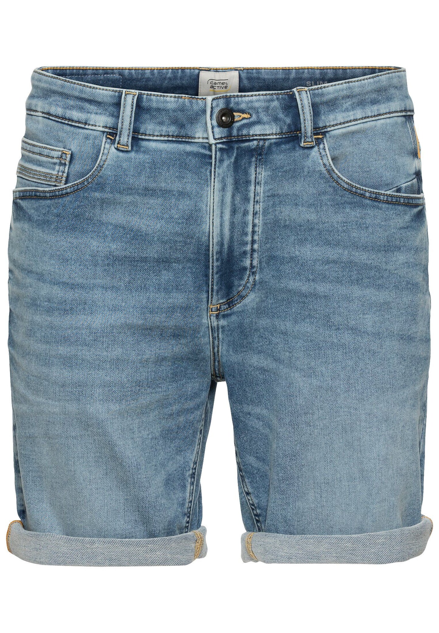 Camel Active fleXXXactive® Herren Bermudashorts Slim Fit 31IN blau