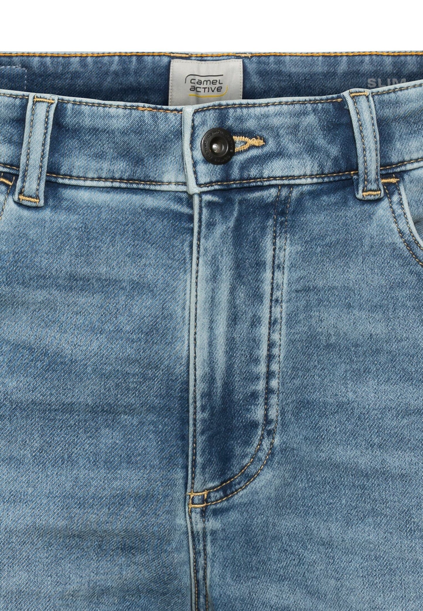 Camel Active fleXXXactive® Herren Bermudashorts Slim Fit blau