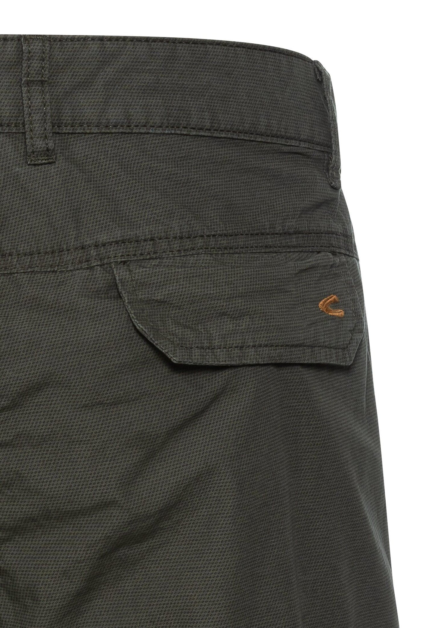 Camel Active Herren Regular Fit Cargo Shorts mit Minimal Print grün