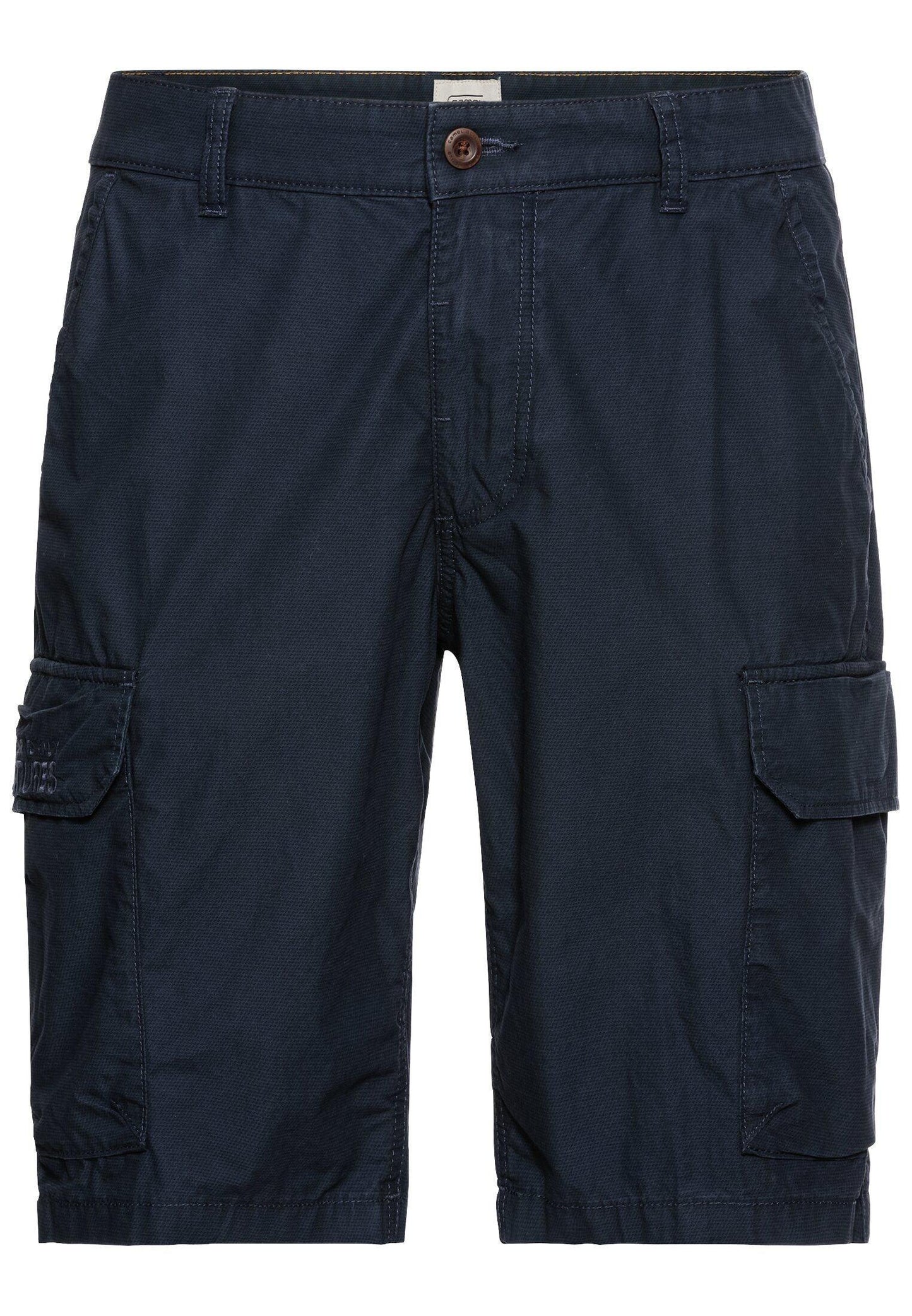 Camel Active Herren Regular Fit Cargo Shorts mit Minimal Print blau