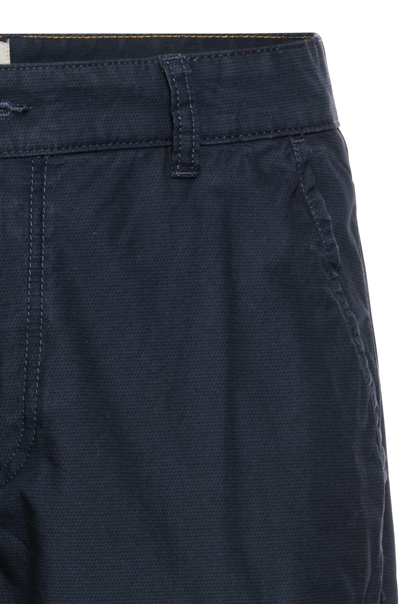 Camel Active Herren Regular Fit Cargo Shorts mit Minimal Print blau