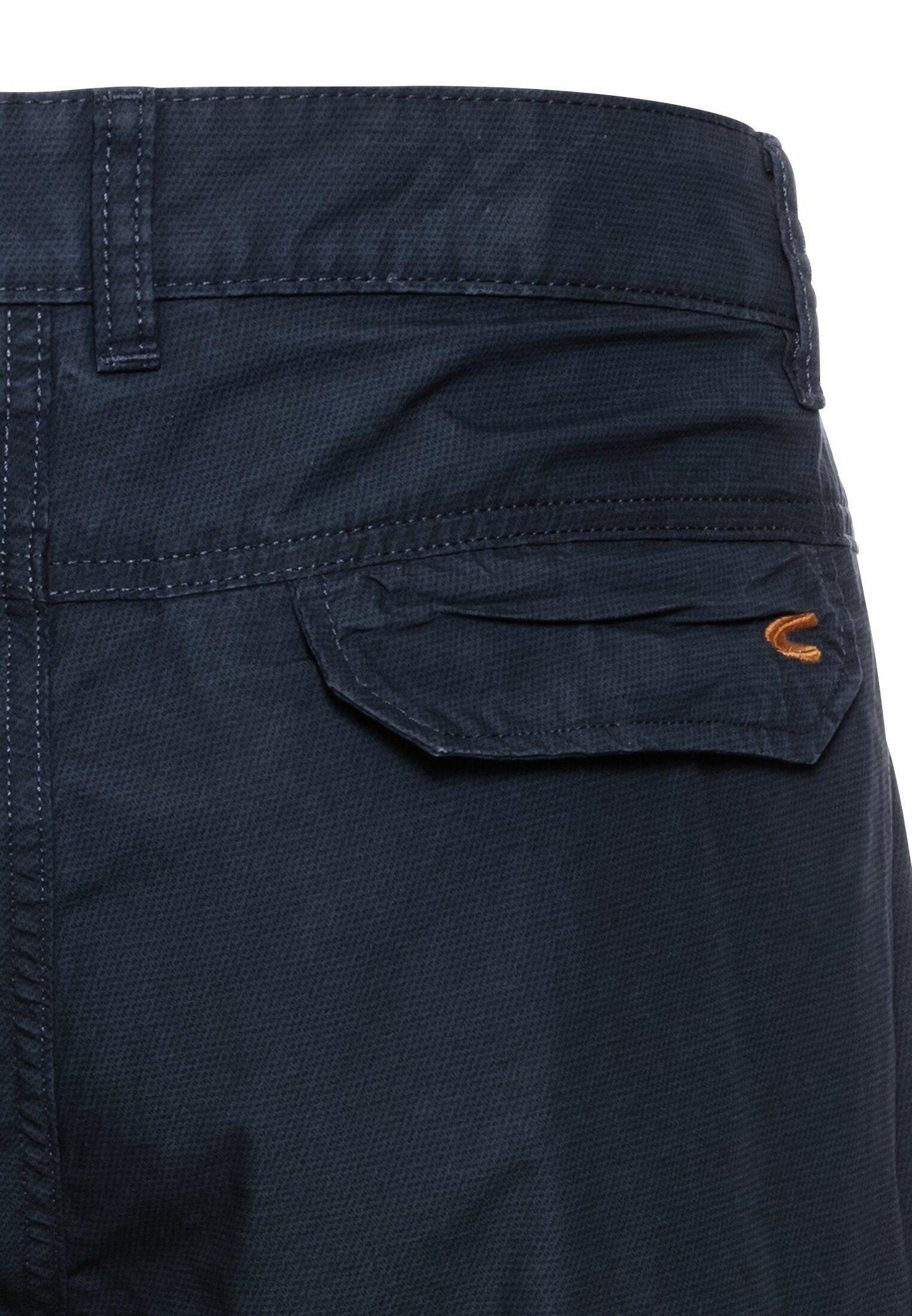 Camel Active Herren Regular Fit Cargo Shorts mit Minimal Print blau