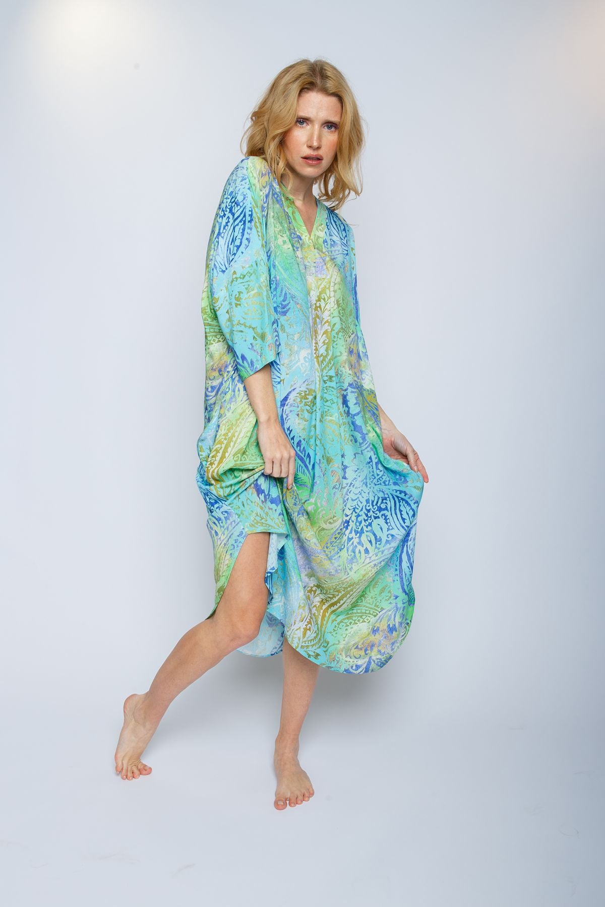 Emily Van den Bergh Damen Kleid grün