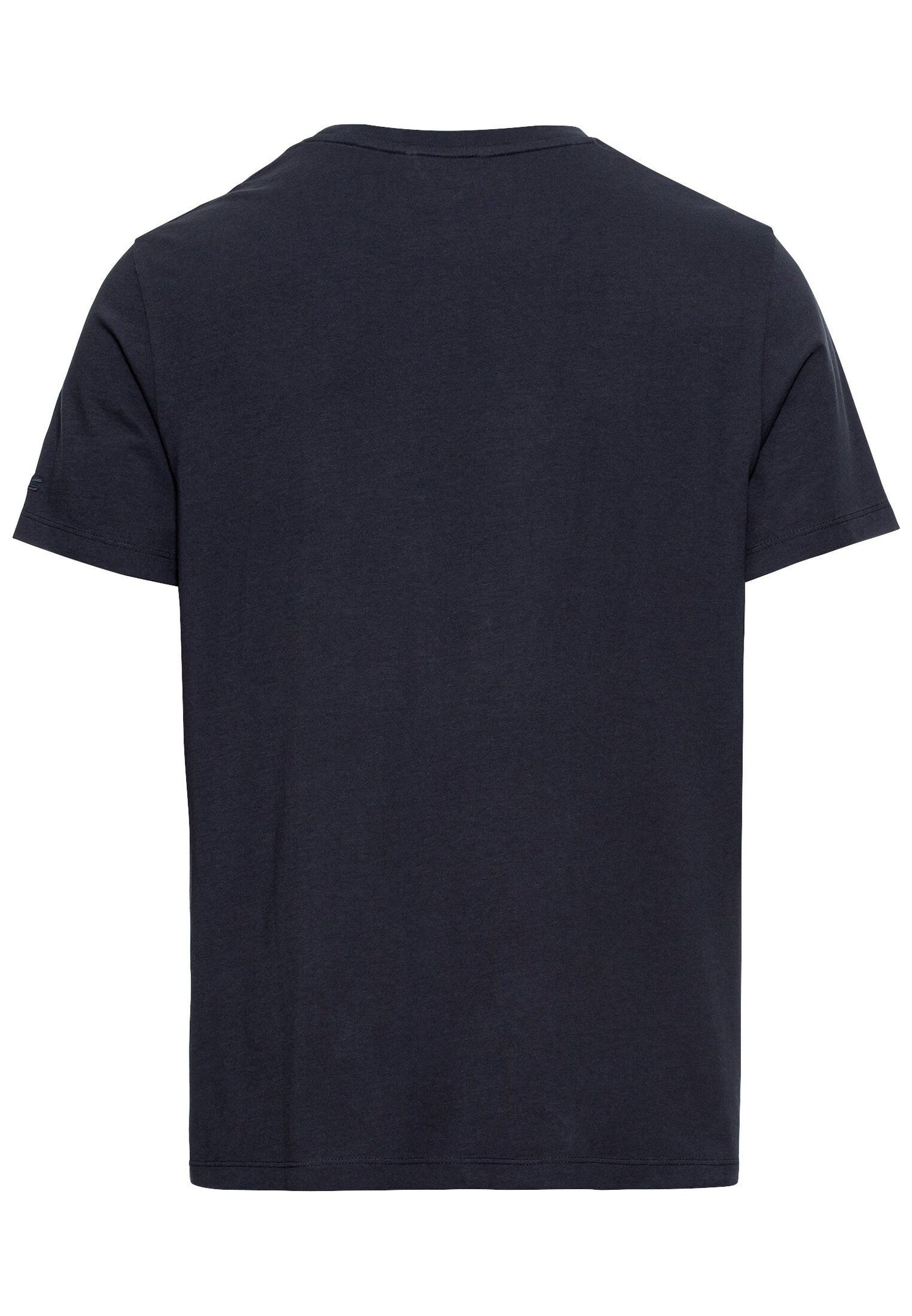 Camel Active Herren Jersey T-Shirt aus zertifiziertem Organic Cotton blau