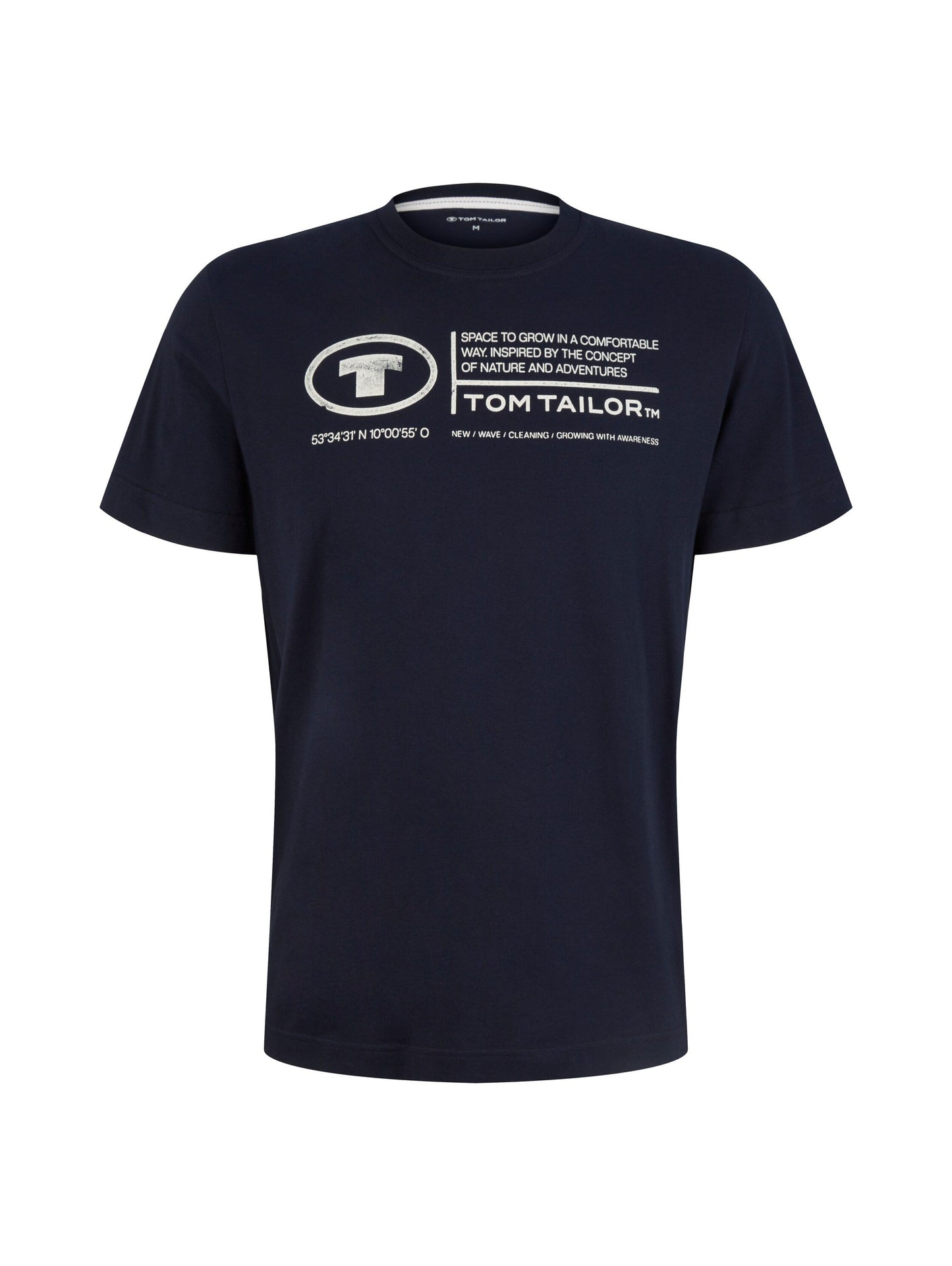 Tom Tailor Herren T-Shirt mit Print blau