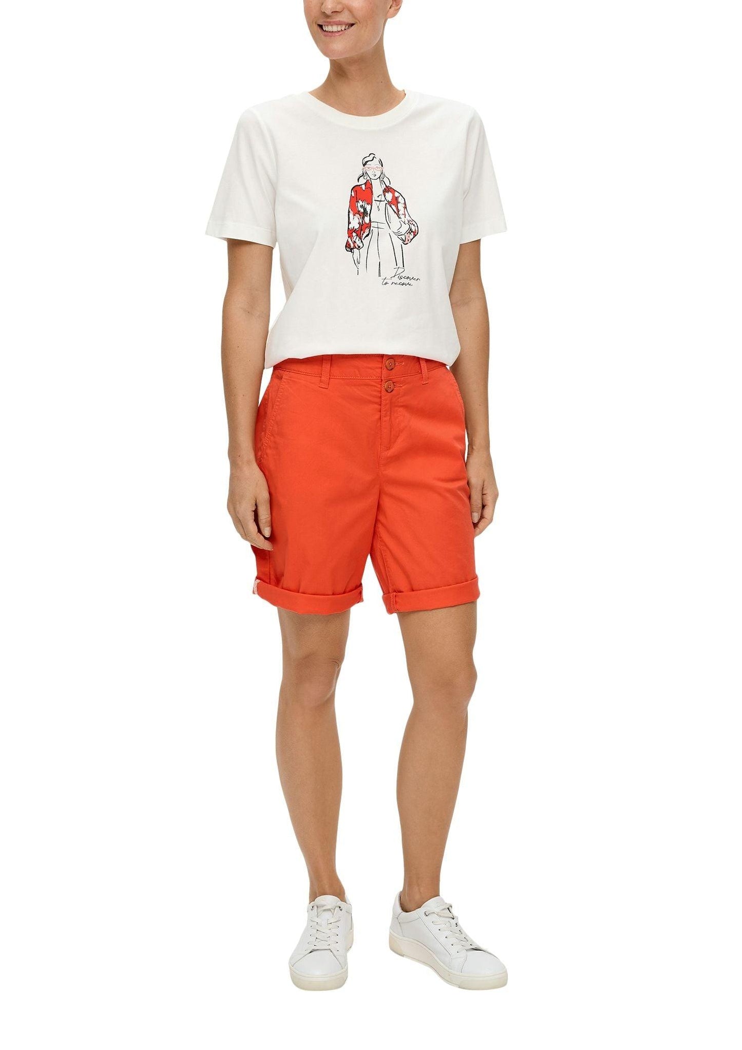 s.Oliver – s. Oliver Damen Regular Shorts aus Baumwollstretch