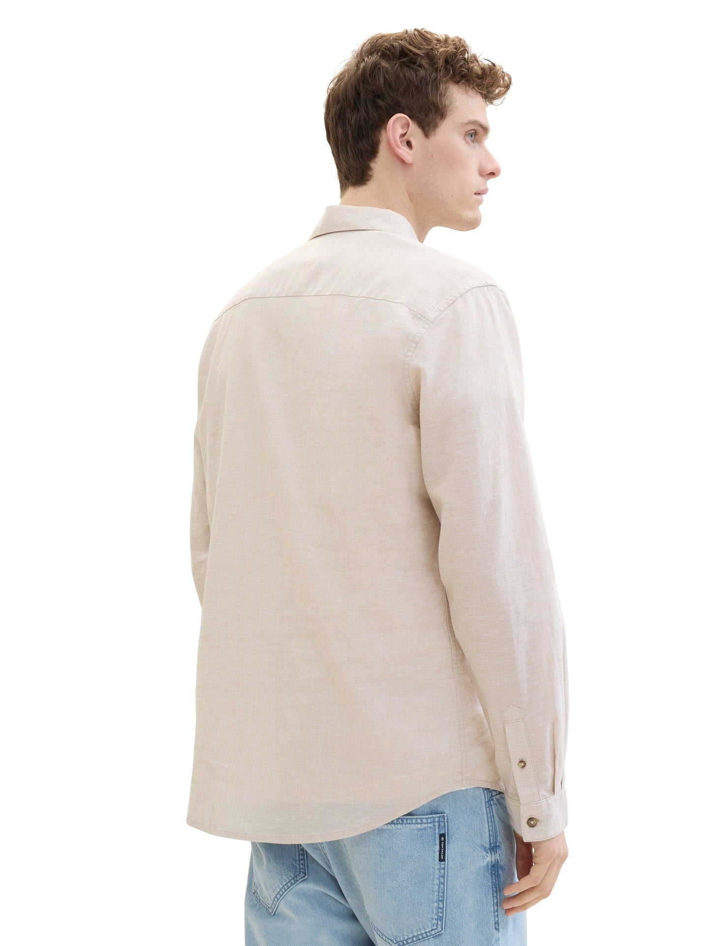 Tom Tailor Herren Leinenhemd braun