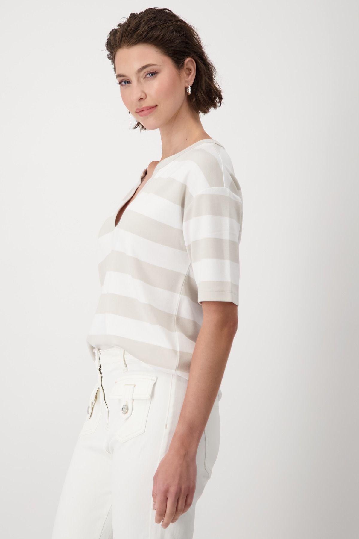 Monari Damen T-Shirt beige