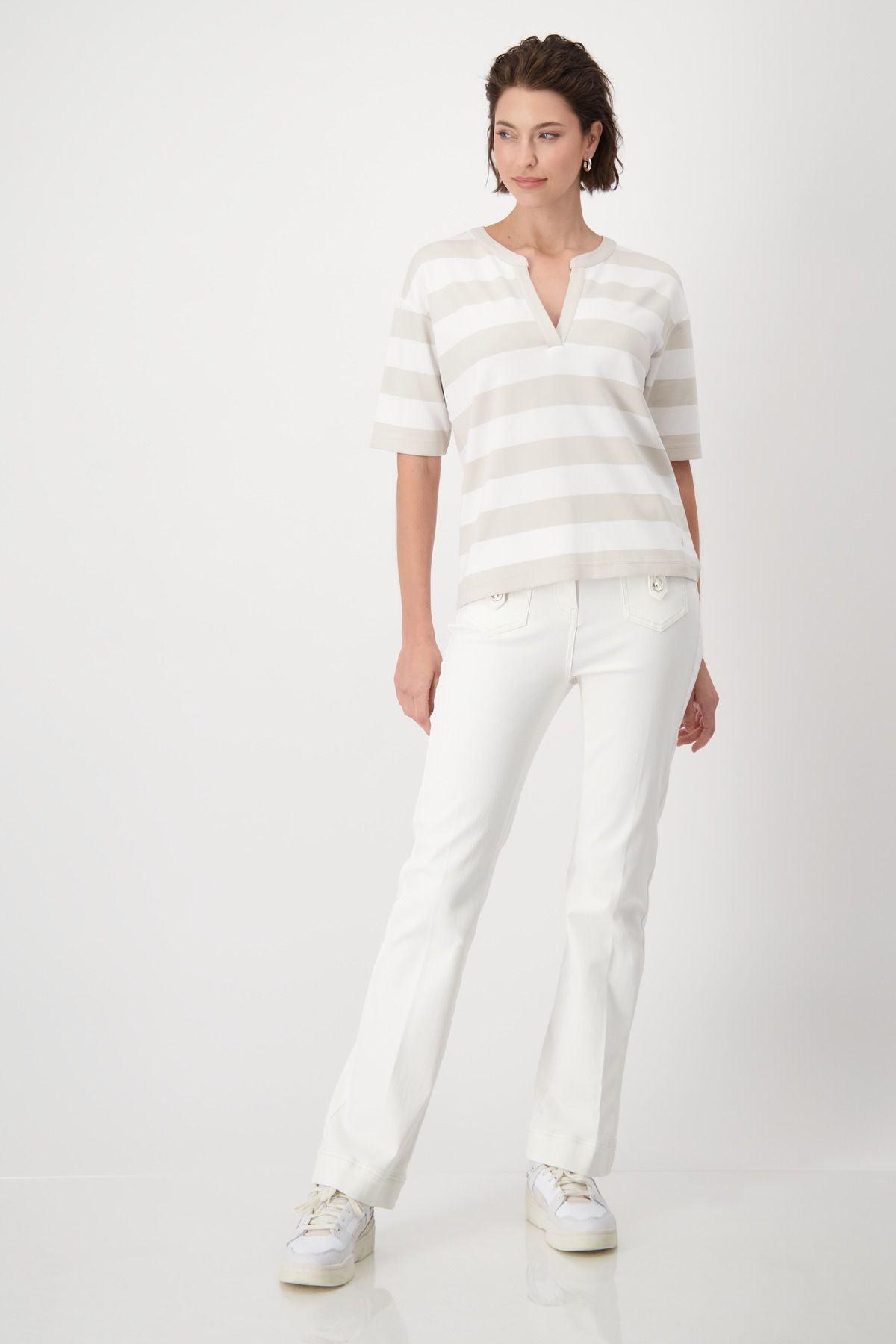 Monari Damen T-Shirt beige