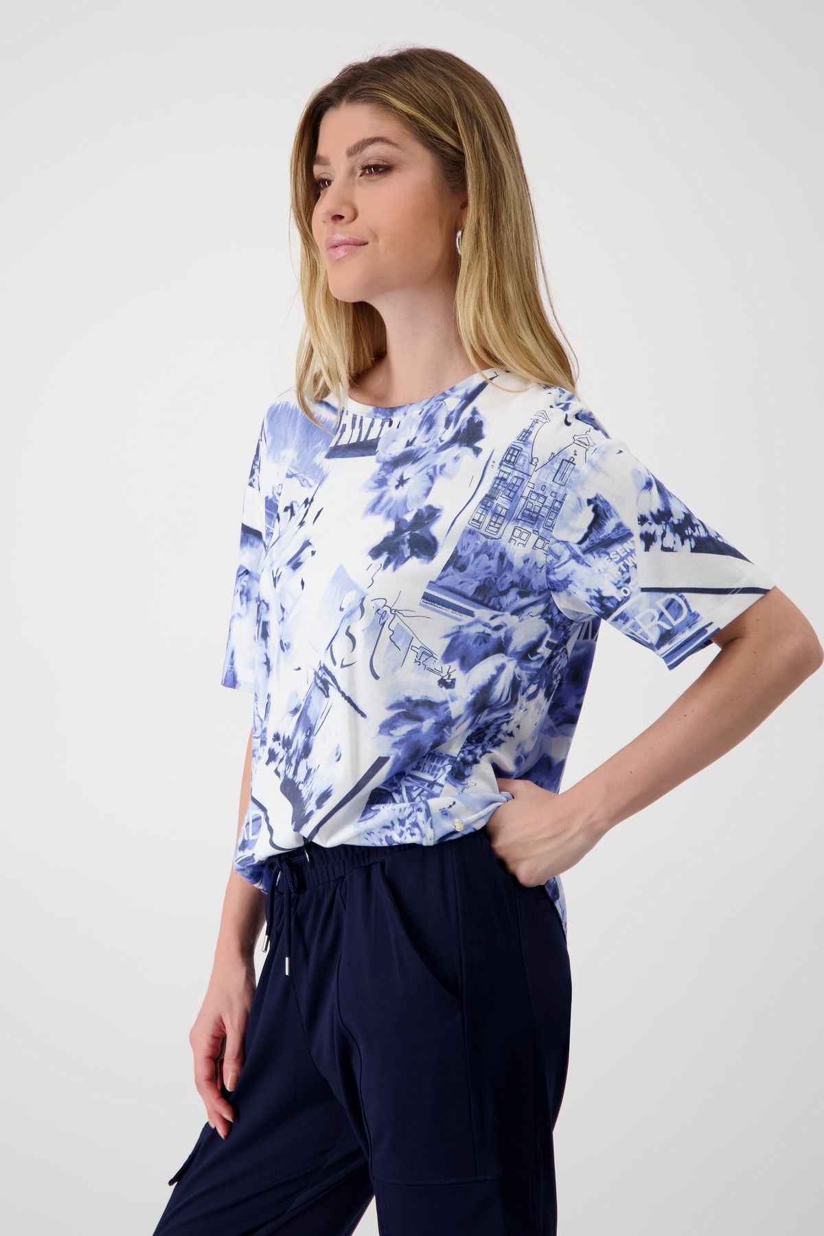 Monari Damen T-Shirt blau