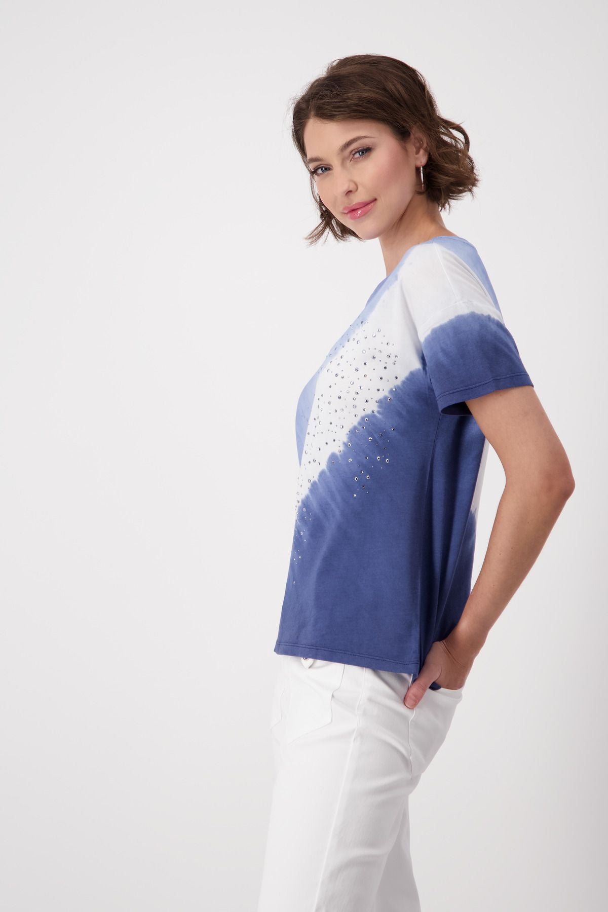 Monari Damen T-Shirt blau