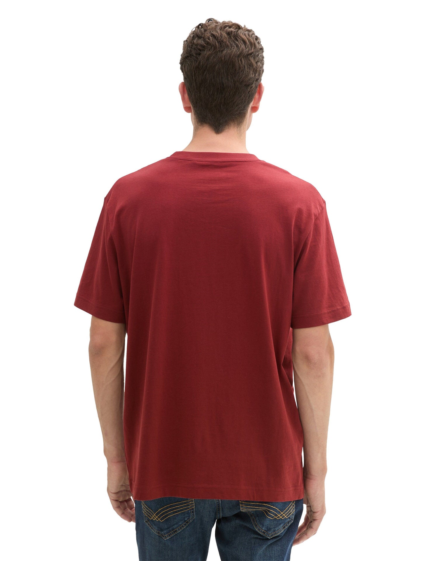 Tom Tailor Herren T-Shirt mit Print rot