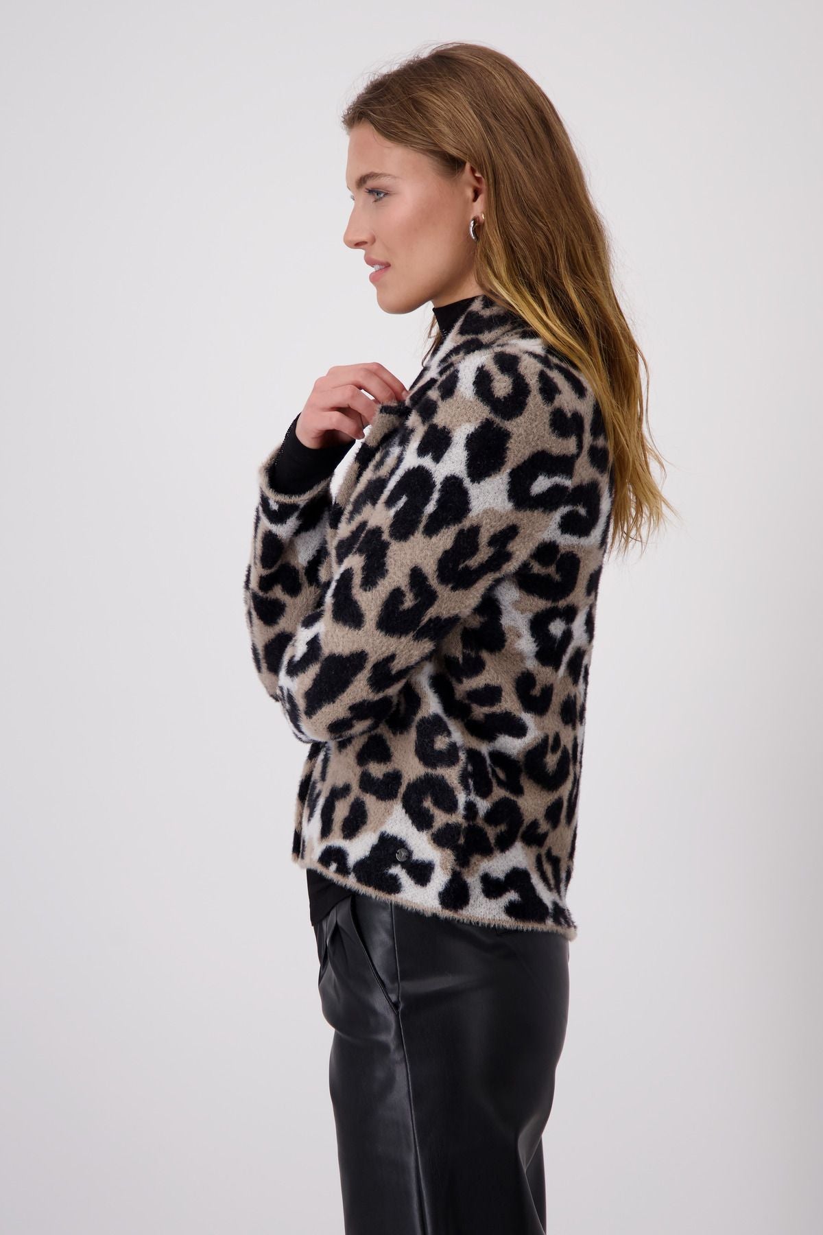 Monari Damen Strickjacke braun