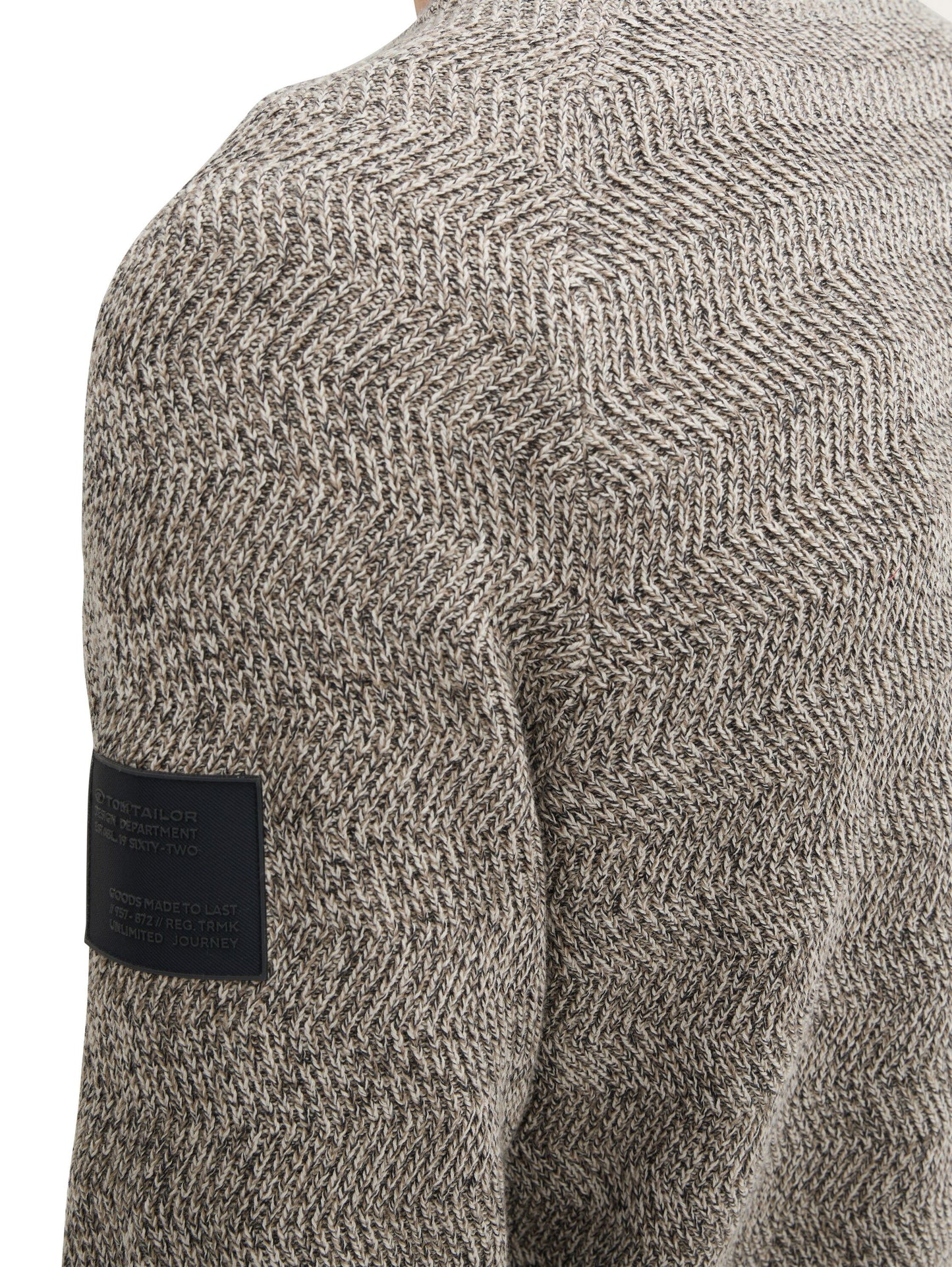 Tom Tailor Herren Strickpullover beige