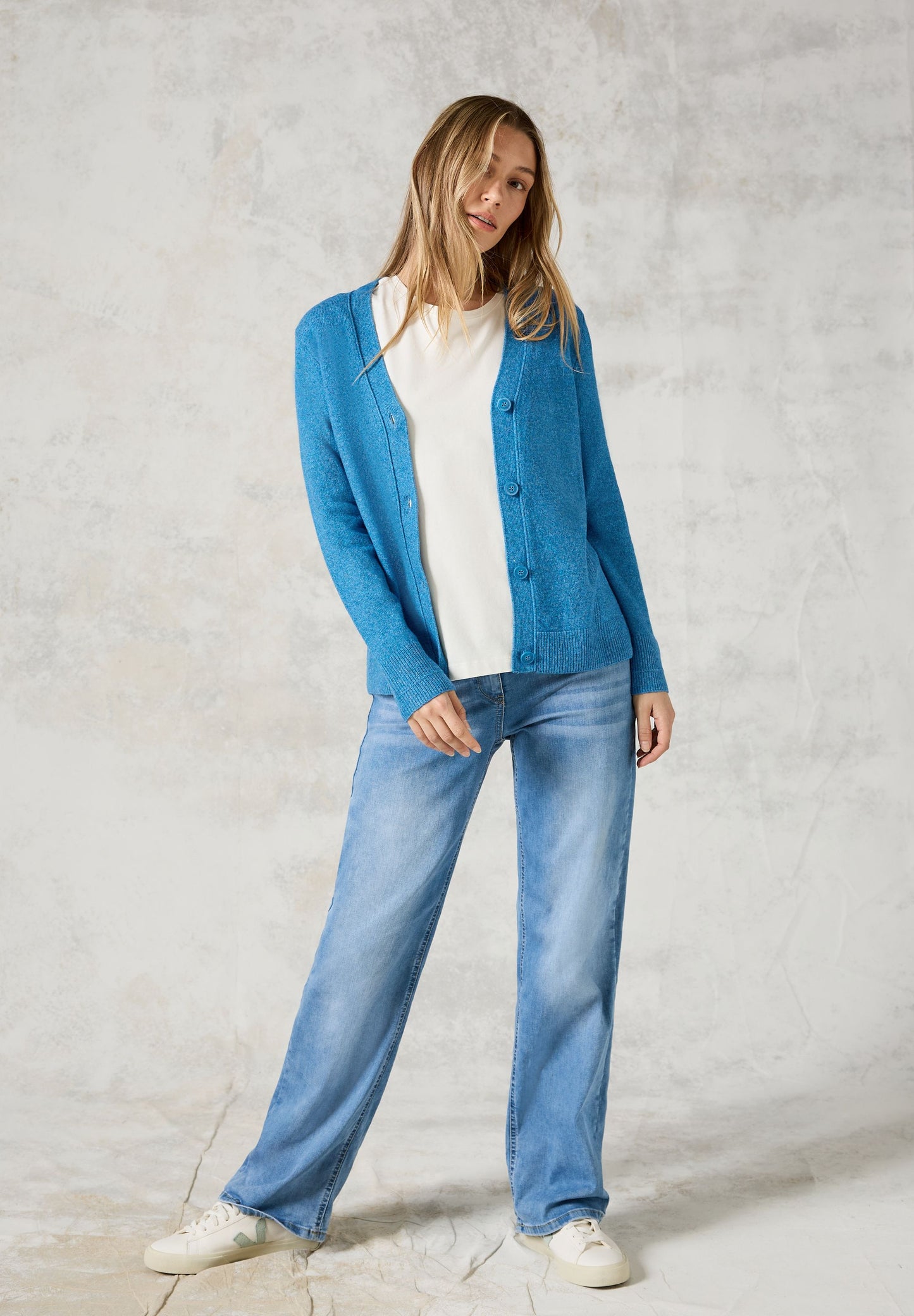 Cecil – Damen Strickjacke mit Knopfleiste