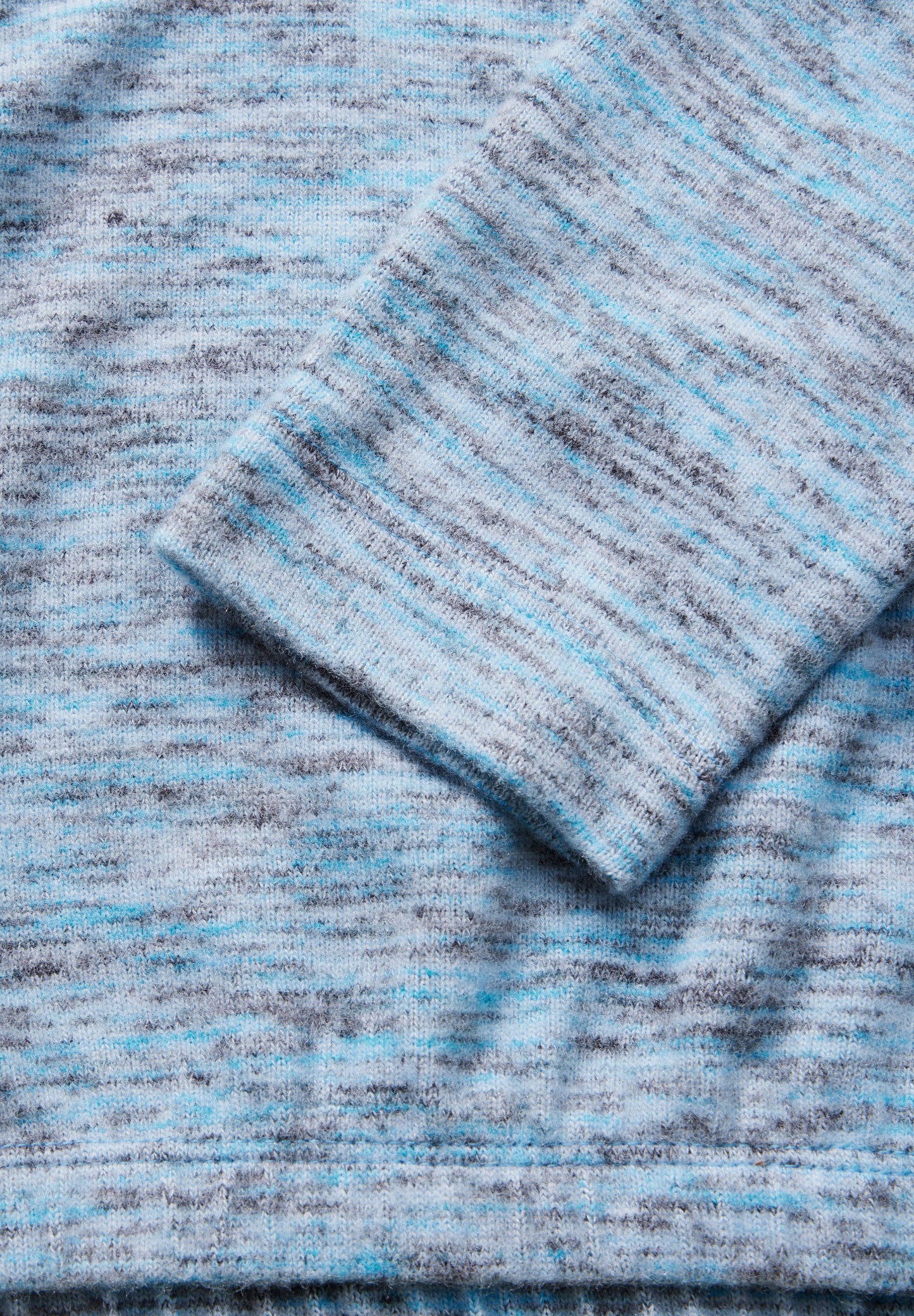 Cecil Damen Melange-Shirt blau
