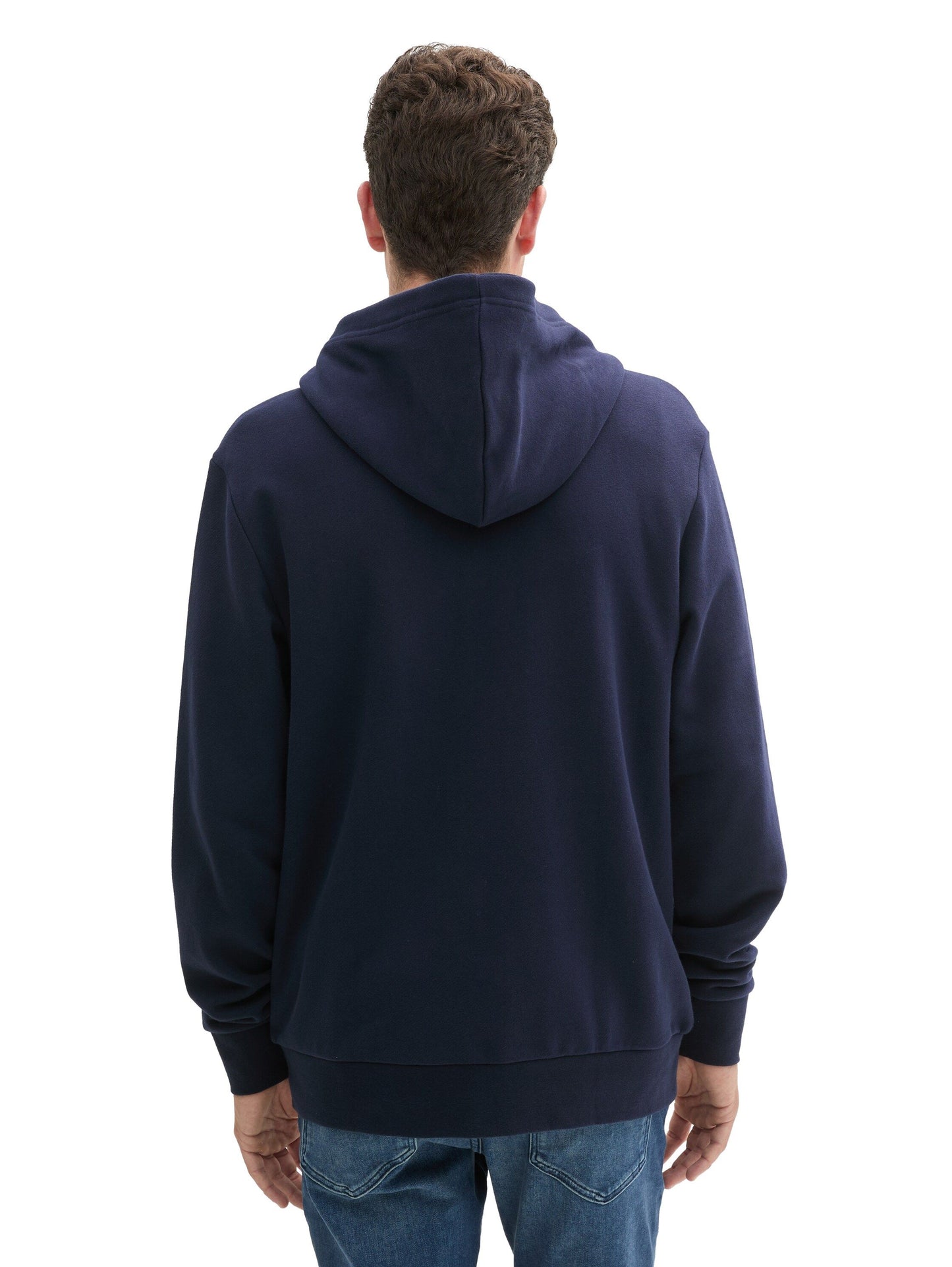 Tom Tailor Herren Sweatjacke mit Kapuze blau