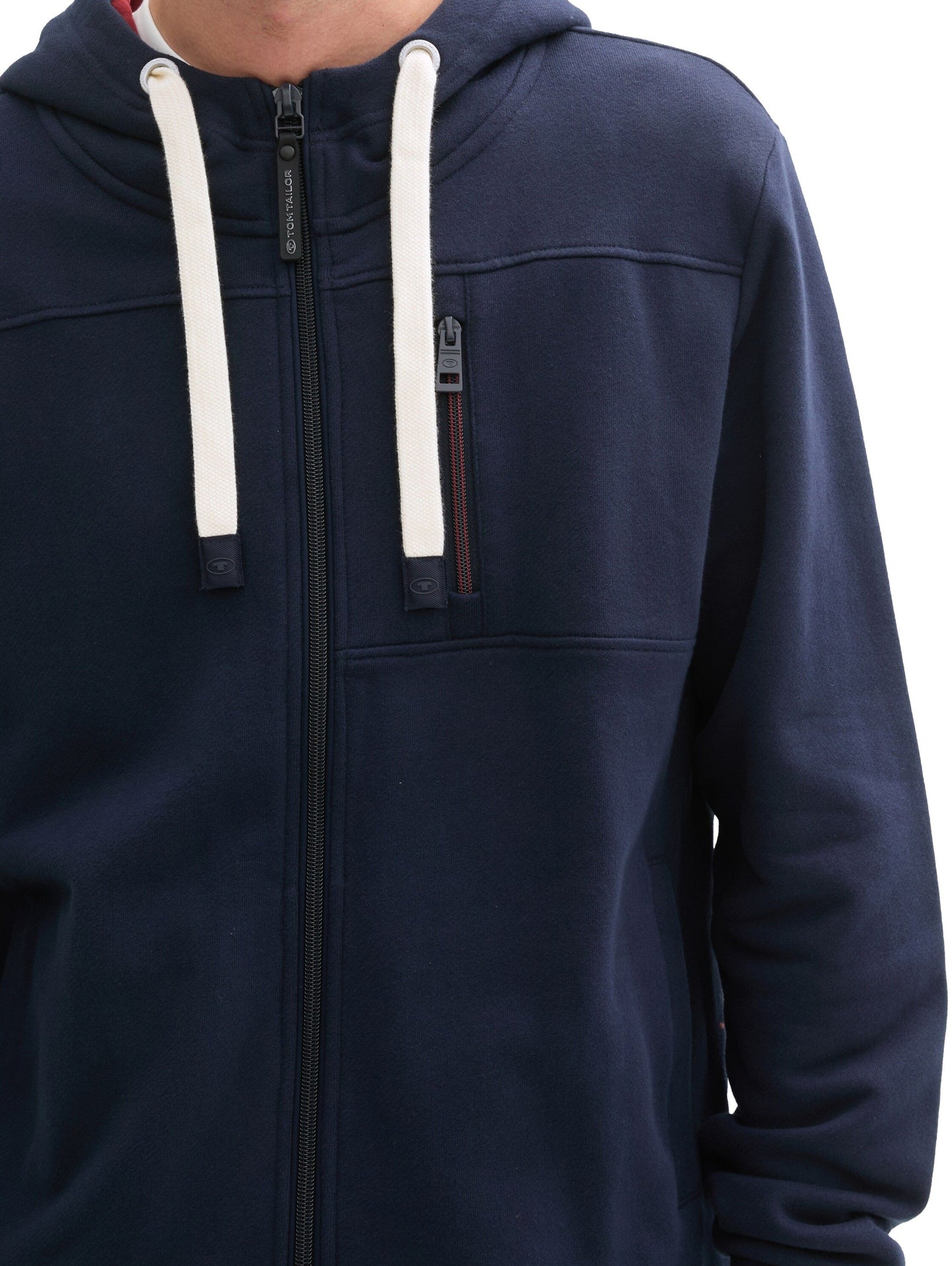 Tom Tailor Herren Sweatjacke mit Kapuze blau