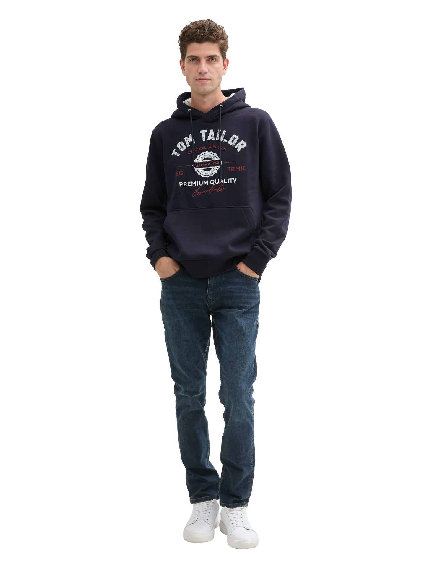 Tom Tailor Herren Hoodie blau