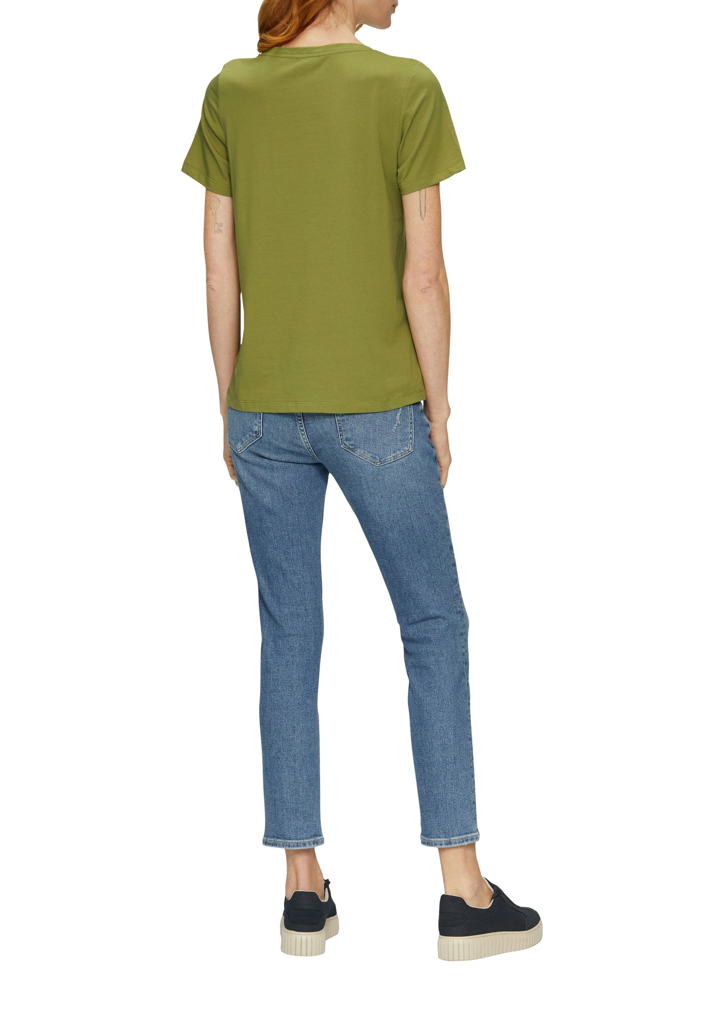 s. Oliver Damen T-Shirt grün