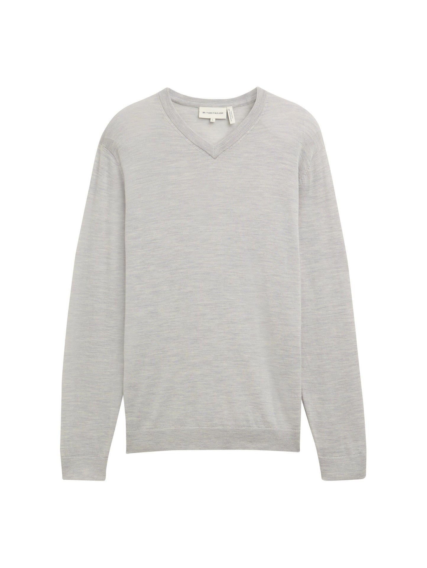 Tom Tailor Herren Strickpullover grau