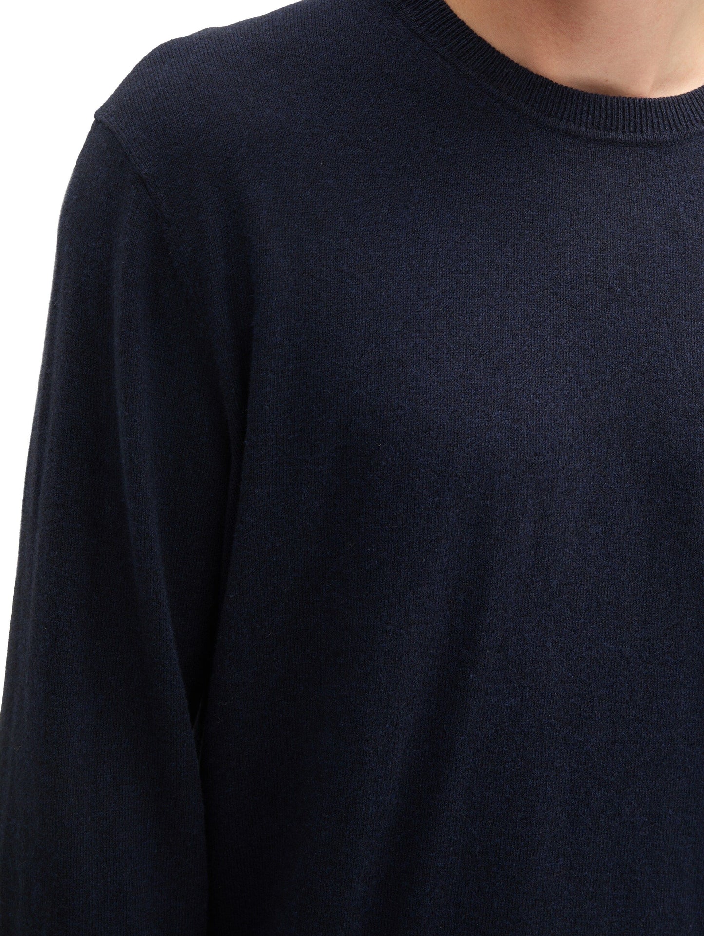 Tom Tailor Herren Strickpullover blau