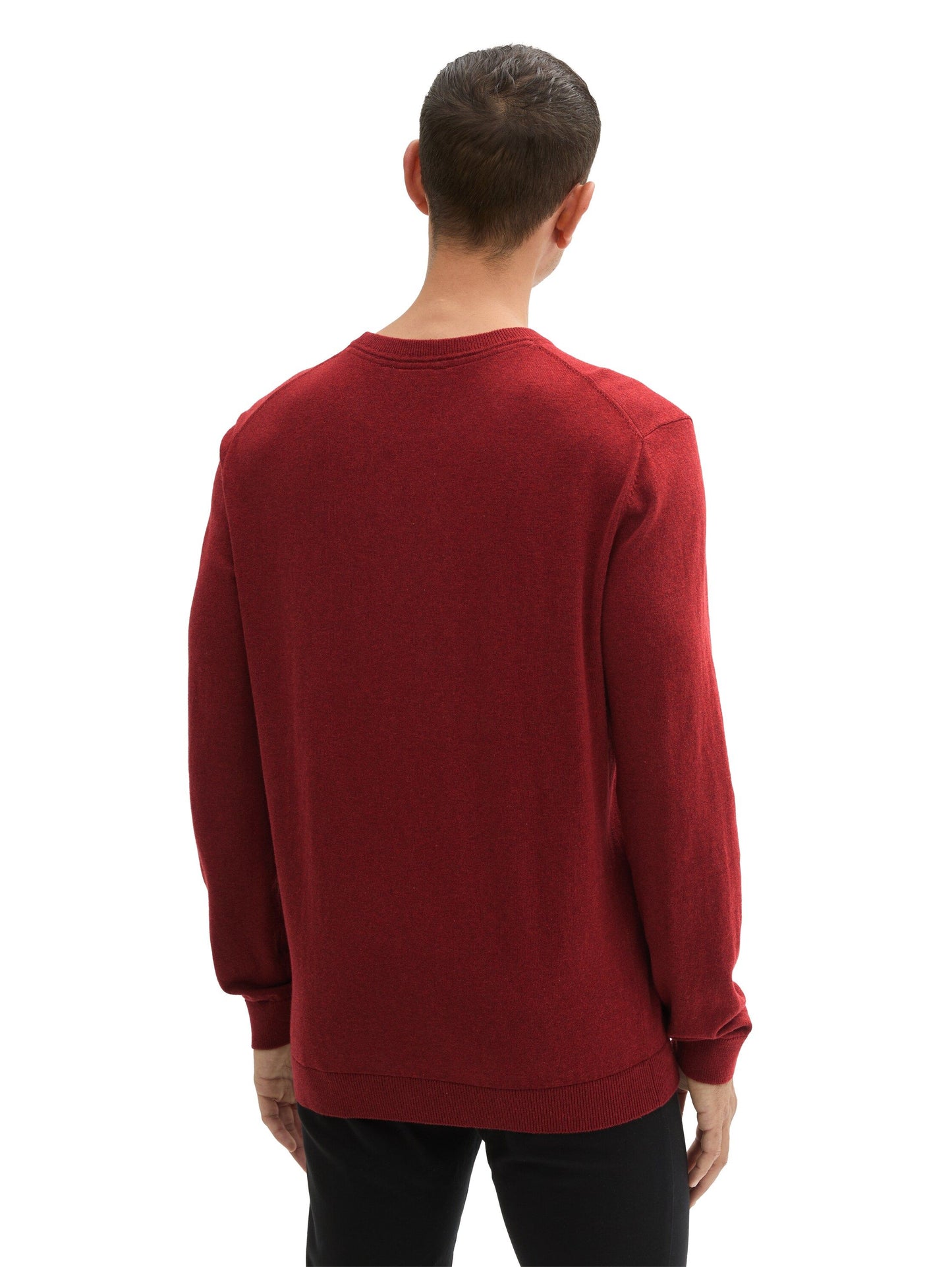 Tom Tailor Herren Strickpullover rot
