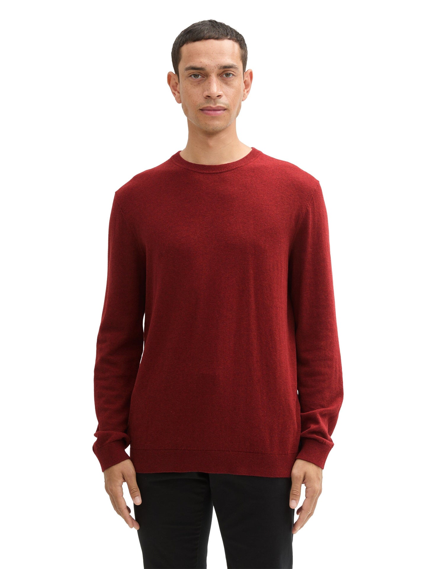 Tom Tailor Herren Strickpullover rot