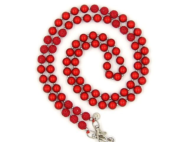 Ella in Love Damen Handykette Glitzer rot