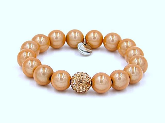 Ella in Love Damen Perlenarmband orange