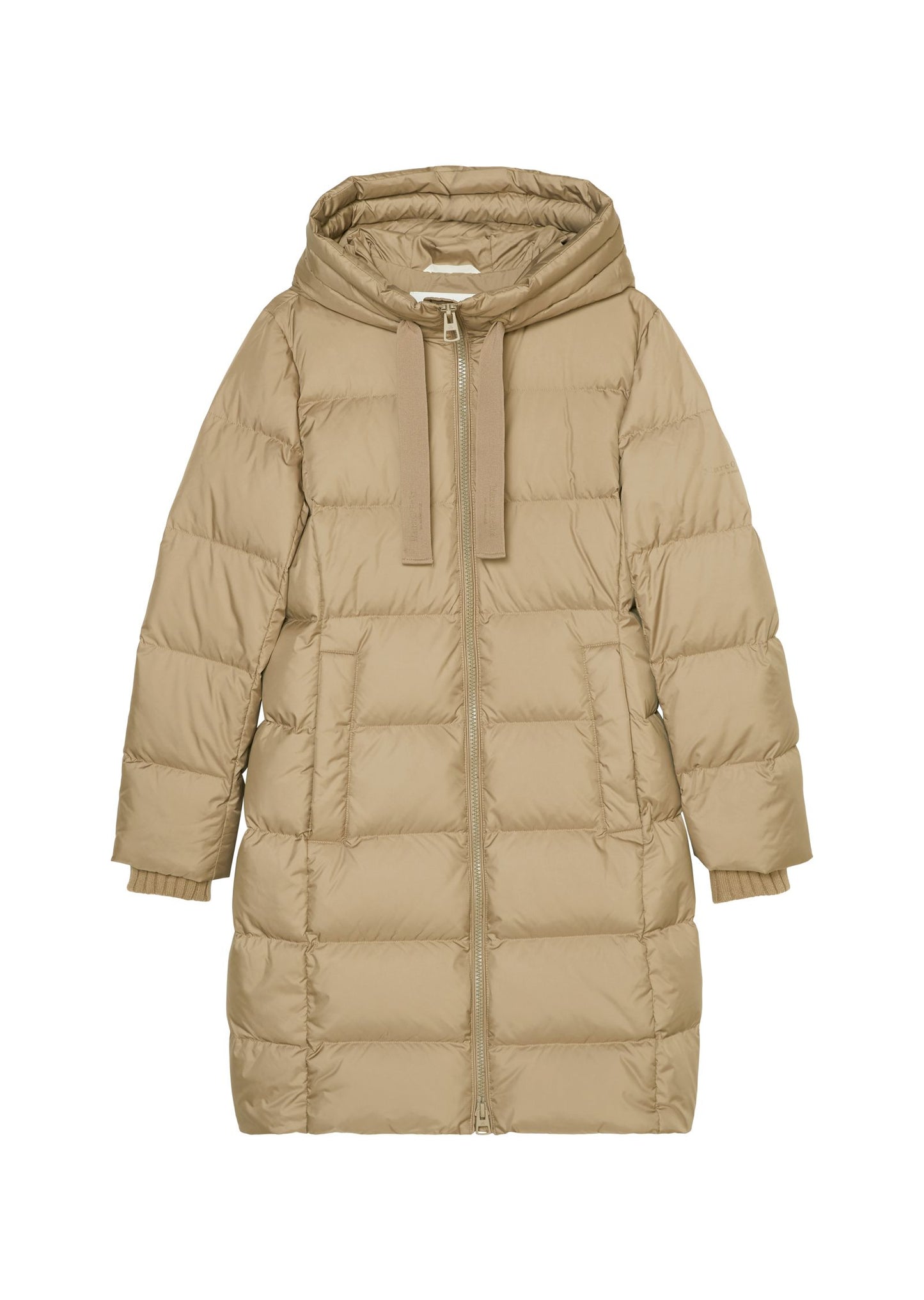 Marc O'Polo Damen Kapuzen-Daunenmantel 44 beige