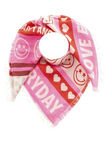 Zwillingsherz Damen Schal Love Everyday pink