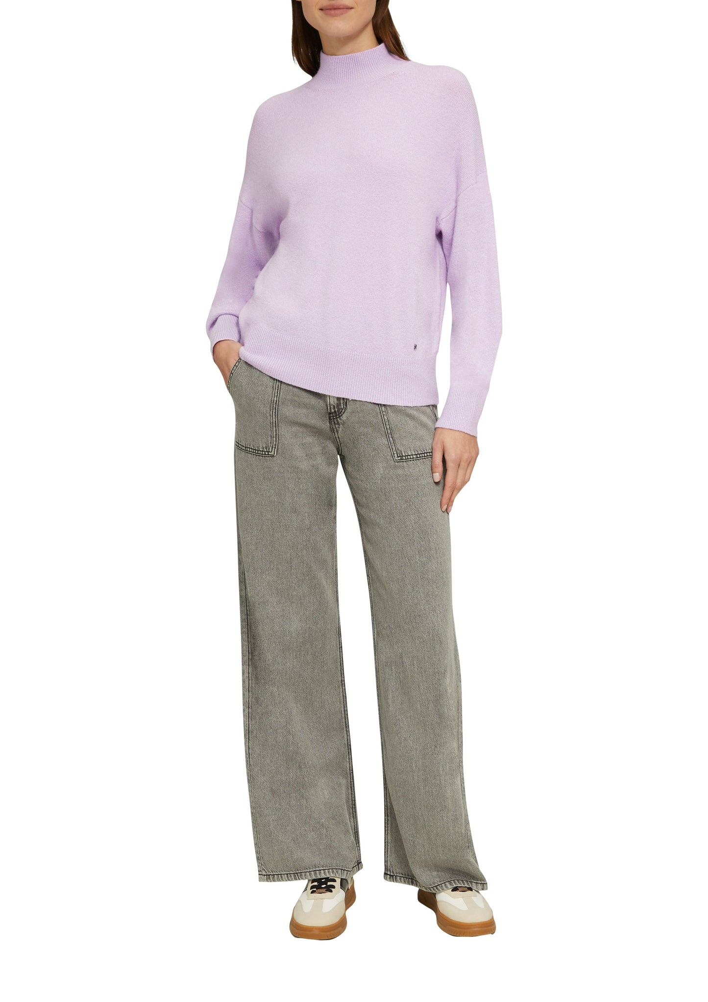 s. Oliver Damen Strickpullover violett