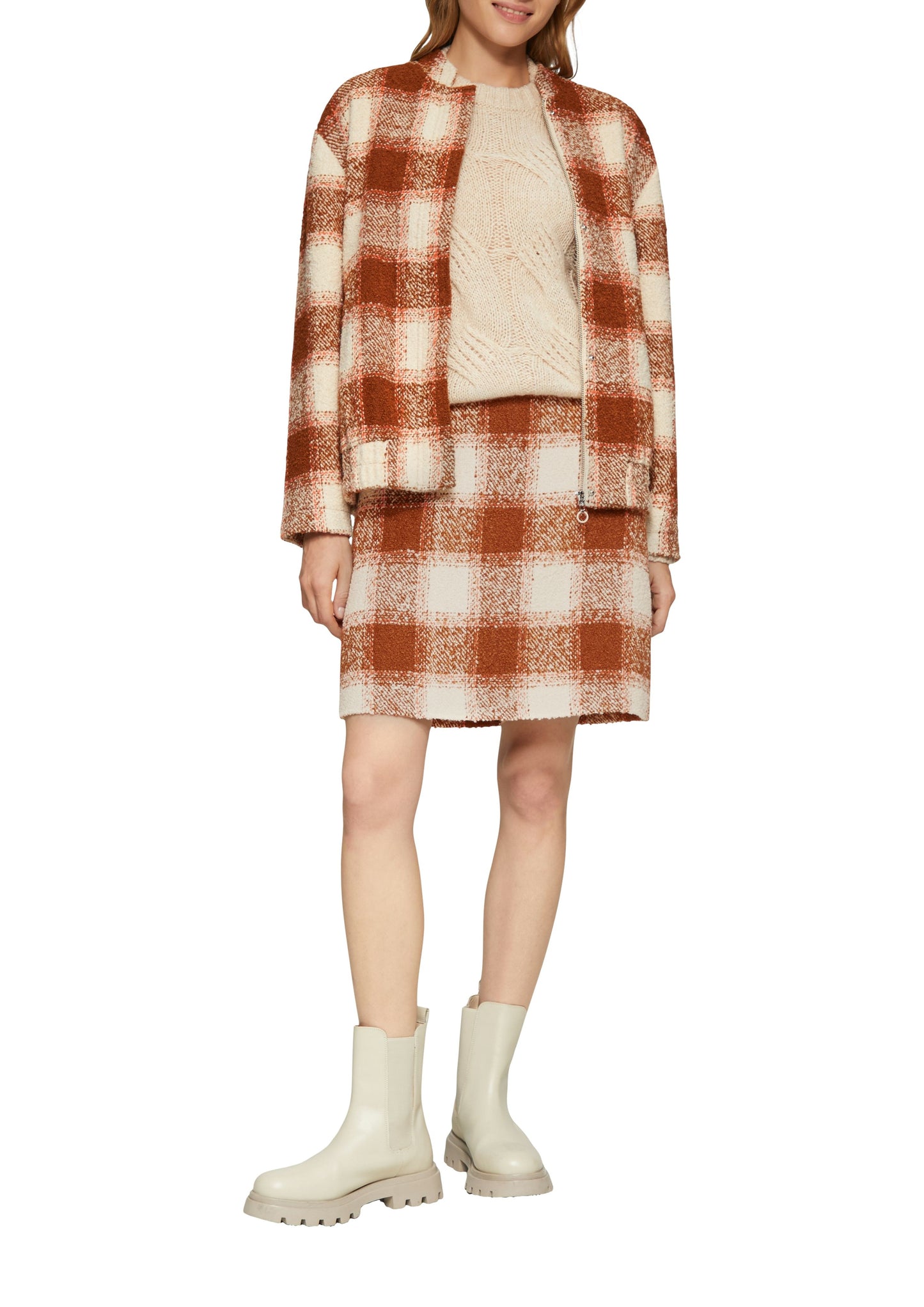 s. Oliver Damen Rock beige